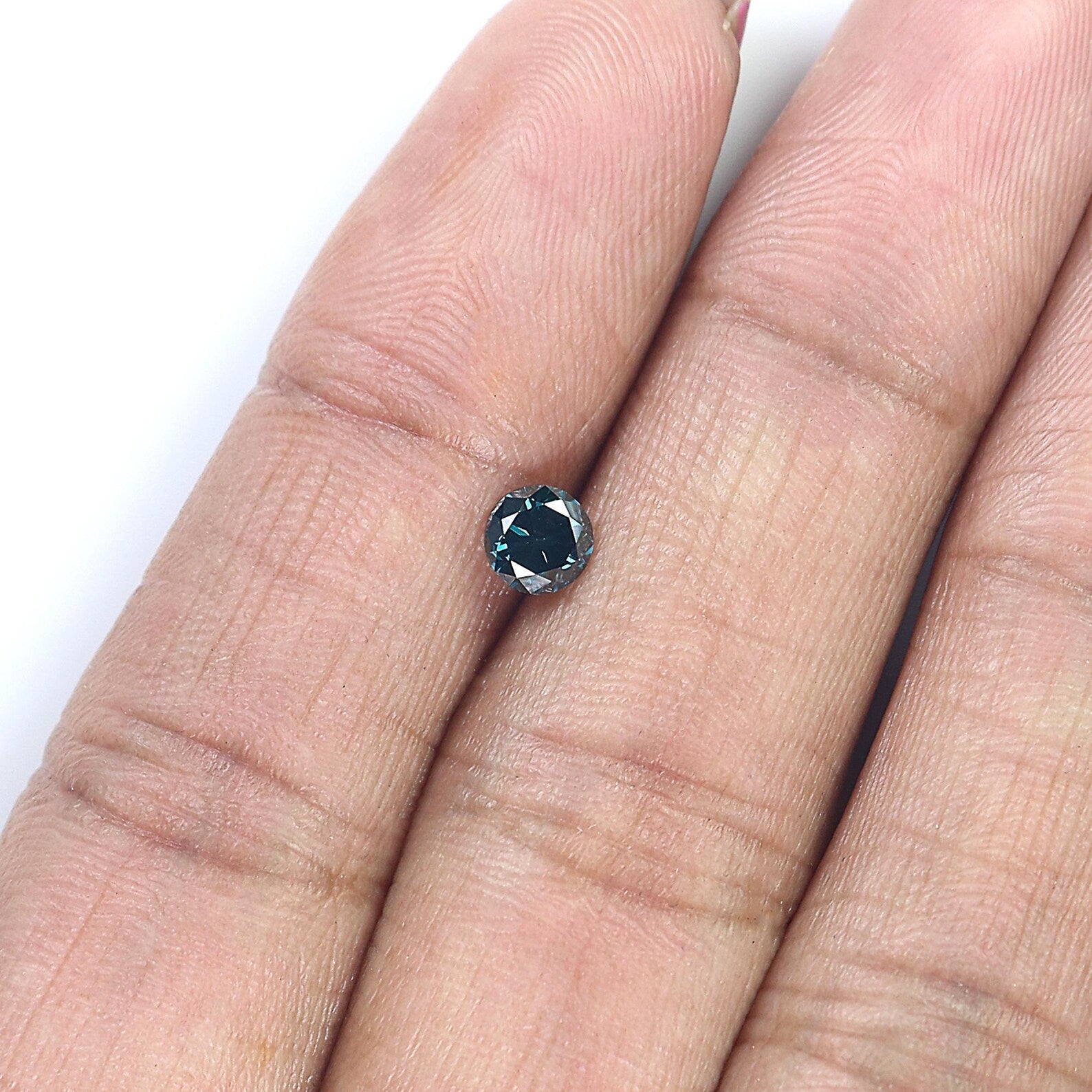 0.44 Ct Natural Loose Round Shape Diamond Blue Color Round Cut Diamond 4.65 MM Natural Diamond Blue Color Round Brilliant Cut Diamond NQ1390