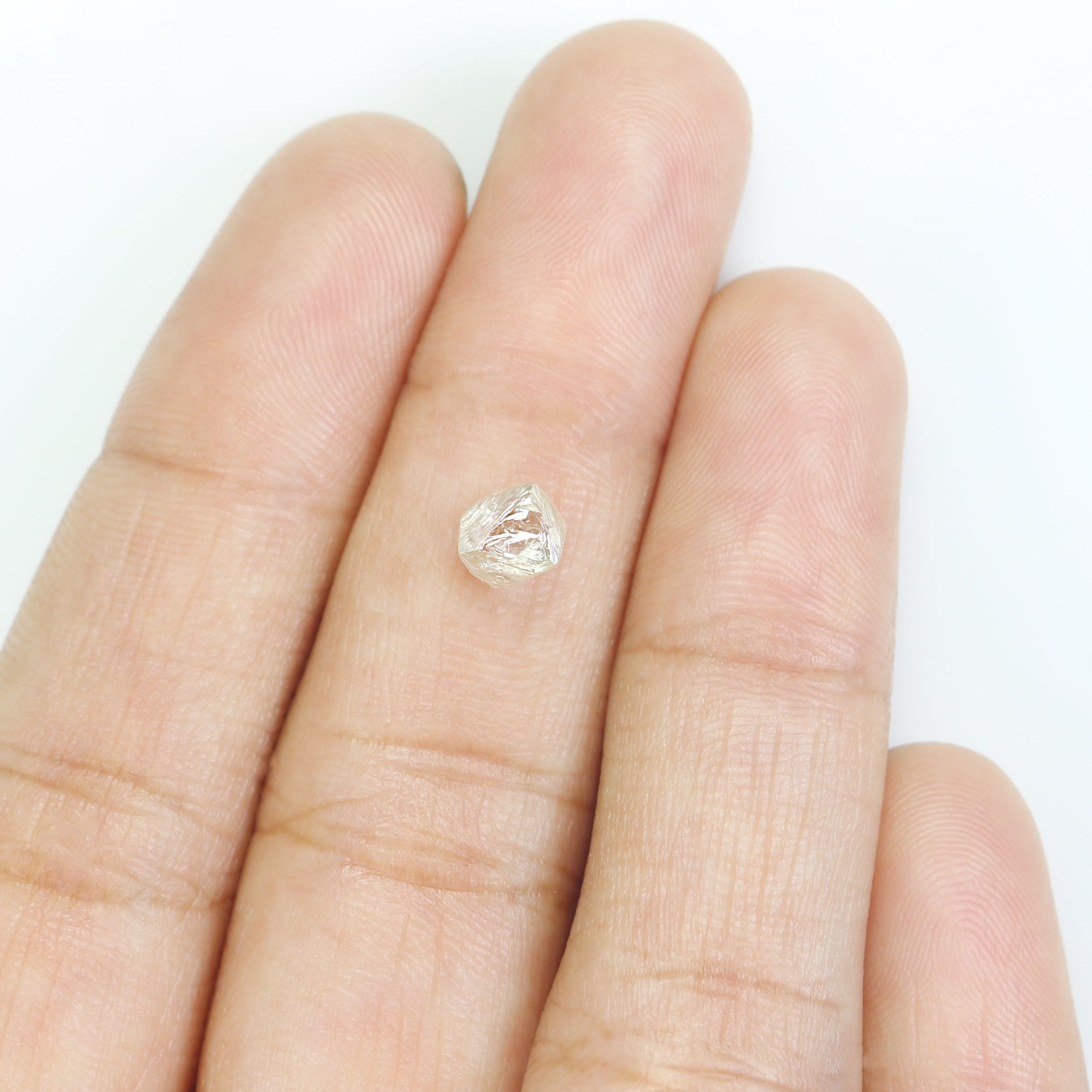 1.15 CT Natural Loose Rough Shape Diamond White-J Color Irregular Cut Diamond 5.25 MM Natural Diamond J Color Rough Irregular UnCut Diamond N2622
