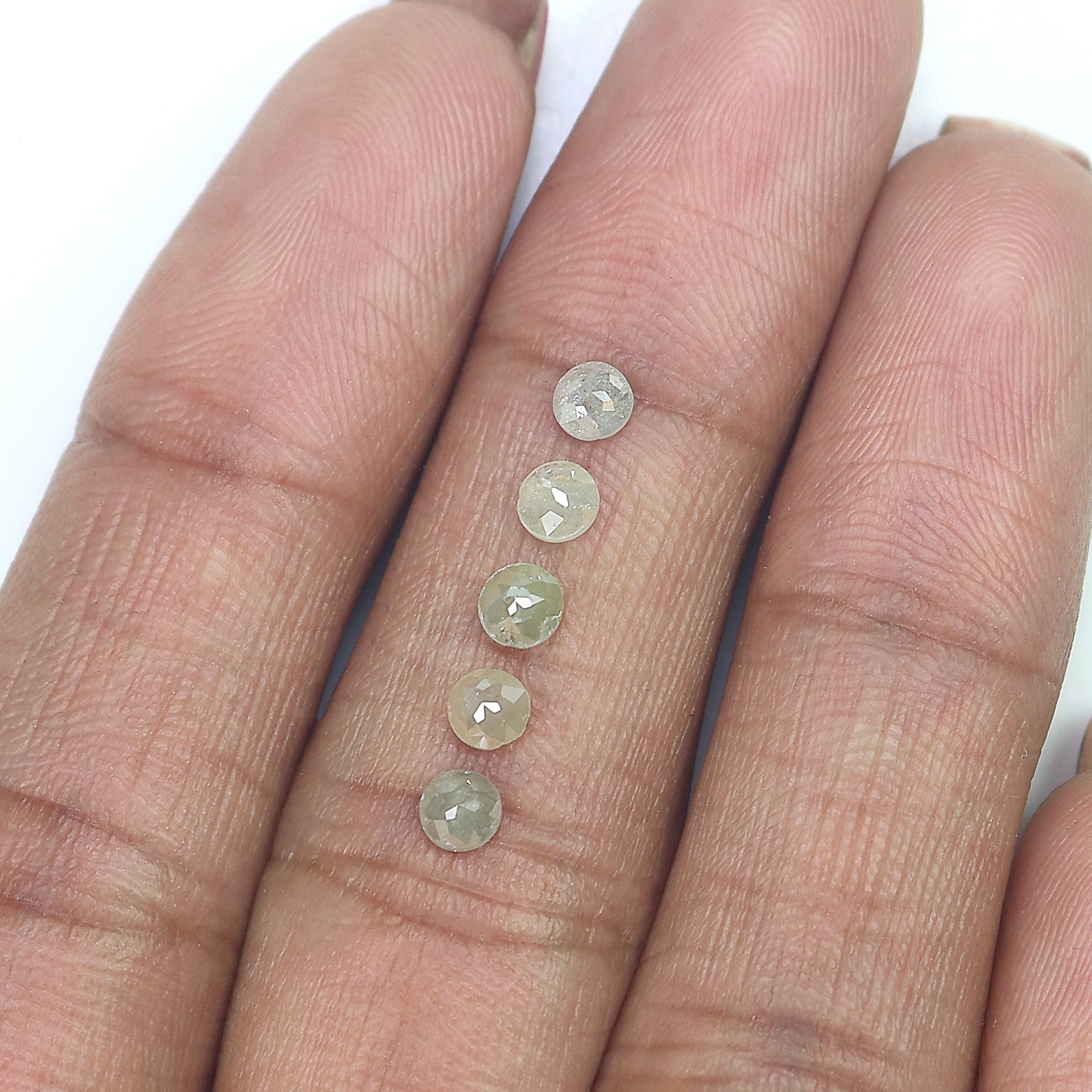 1.06 CT Natural Loose Round Rose Cut Diamond Grey Color Round Shape Diamond 3.50 MM Natural Loose Grey Color Round Rose Cut Diamond LQ6054