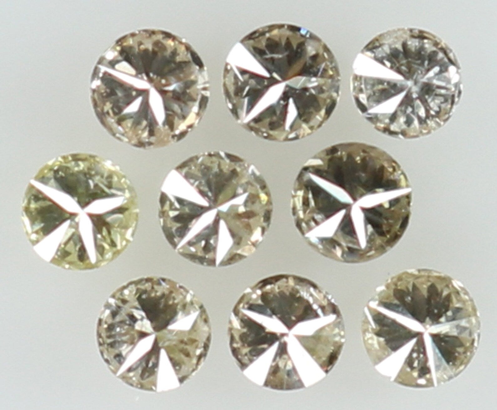 0.30 Ct Natural Loose Diamond Round H-I Color I1-I2 Clarity 9 PCS N7343