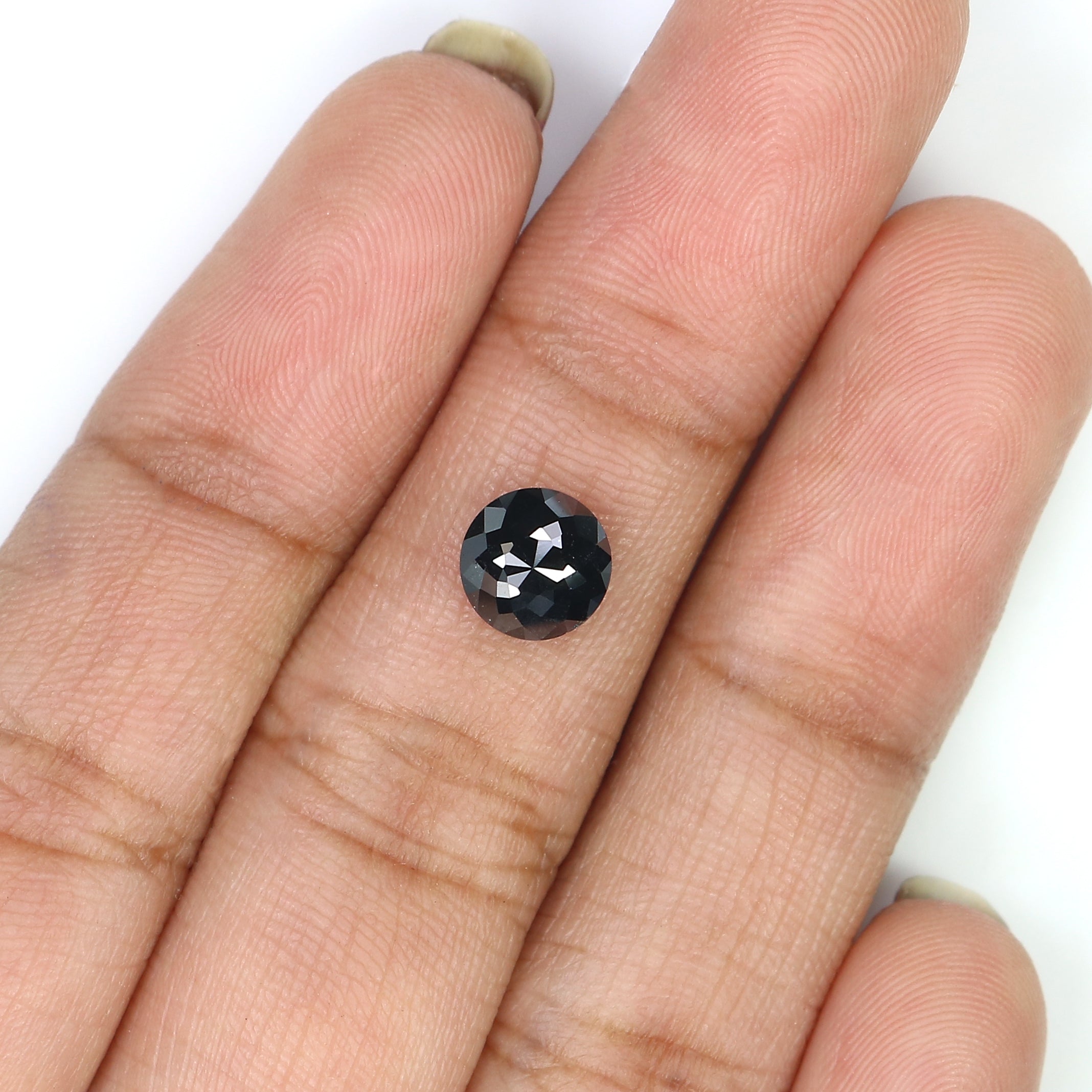 1.07 CT Natural Loose Round Rose Cut Diamond Black Color Round Cut Diamond 6.50 MM Natural Loose Diamond Round Rose Cut Shape Diamond QL3031