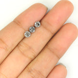 Natural Loose Round Diamond, Salt And Pepper Round Diamond, Natural Loose Diamond, Round Brilliant Cut Diamond, 0.96 CT Round Shape KDL1375