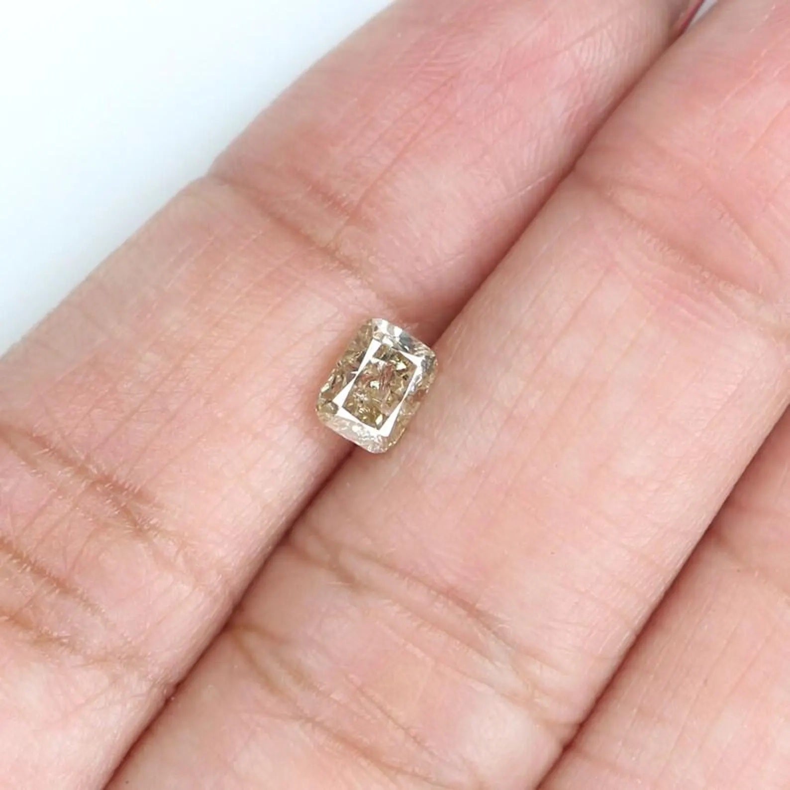 0.71 CT Natural Loose Cushion Shape Diamond Brown Color Cushion Diamond 5.40 MM Natural Brown Color Cushion Brilliant Cut Diamond QN7465