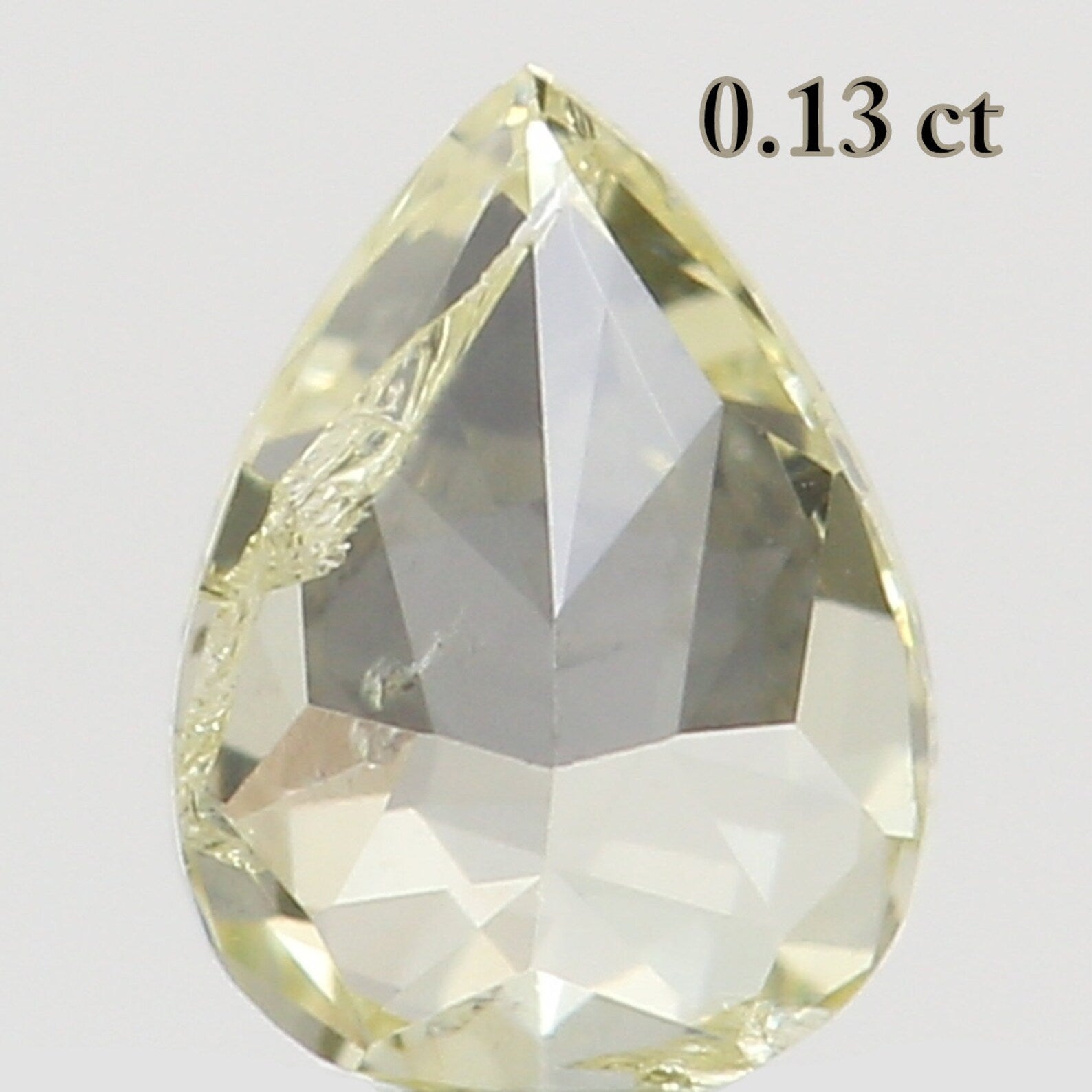0.13 Ct Natural Loose Pear Shape Diamond Yellow Color Pear Cut Diamond 3.80 MM Natural Loose Diamond Pear Brilliant Cut Diamond N8102