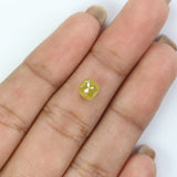 Natural Loose Cushion Diamond, Yellow Color Diamond, Natural Loose Diamond, Cushion Rose Cut Diamond, 1.17 CT Cushion Shape Diamond L2851