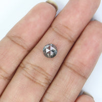 Natural Loose Round Rose Cut Diamond, Salt And Pepper Round Diamond, Natural Loose Diamond, Rose Cut Diamond, 0.93 CT Round Shape L2941