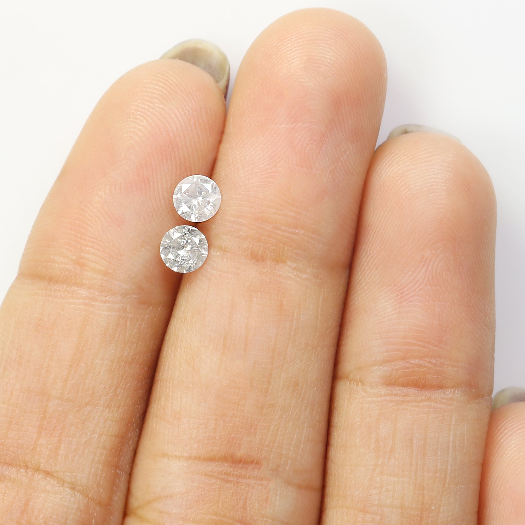 0.49 CT Natural Loose Round Shape Diamond Fancy Grey Color Round Cut Diamond 4.00 MM Natural Grey Color Round Brilliant Cut Diamond N2612