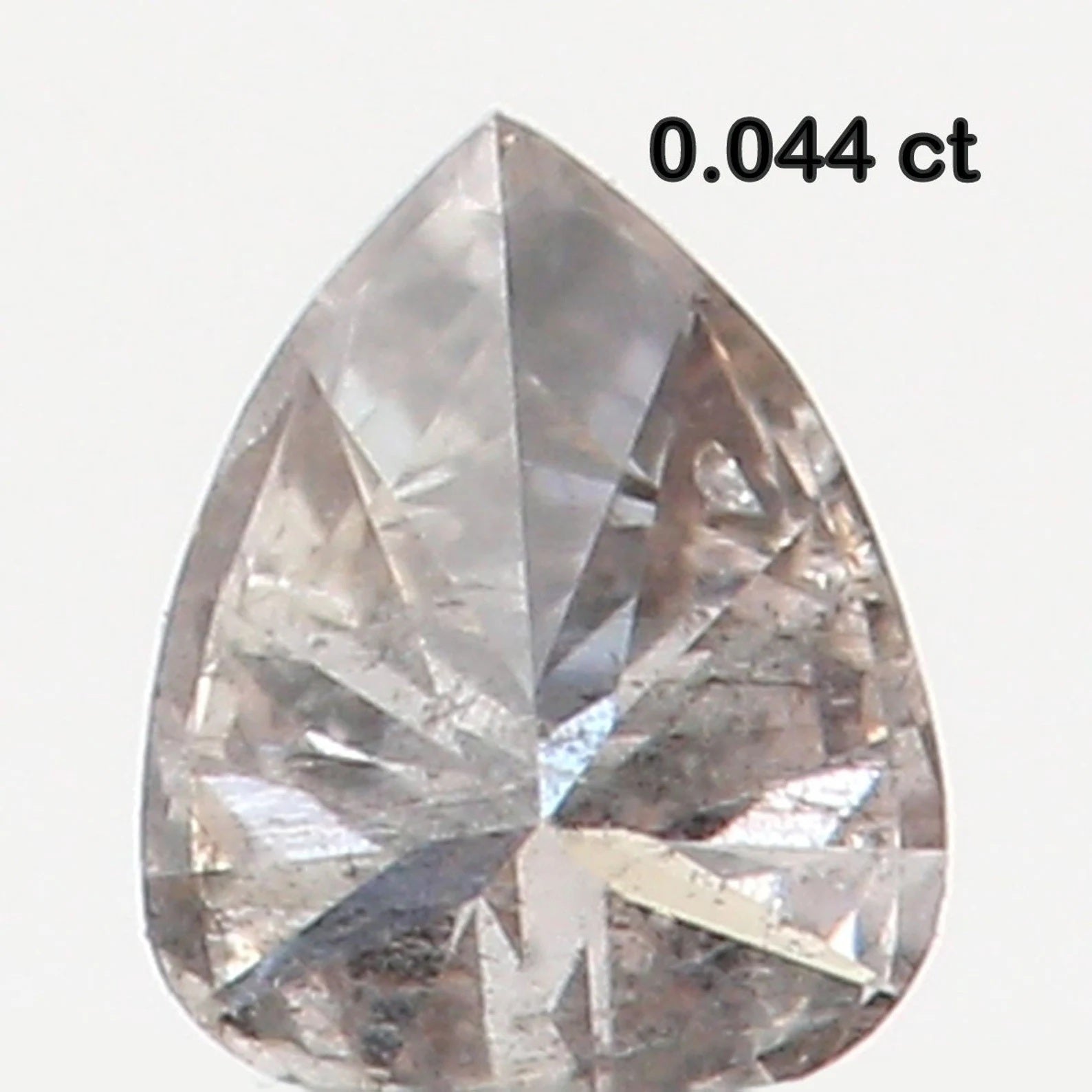 0.044 Ct Natural Loose Pear Shape Diamond Still Grey Color Pear Cut Diamond 2.50 MM Natural Loose Diamond Pear Brilliant Cut Diamond N7865