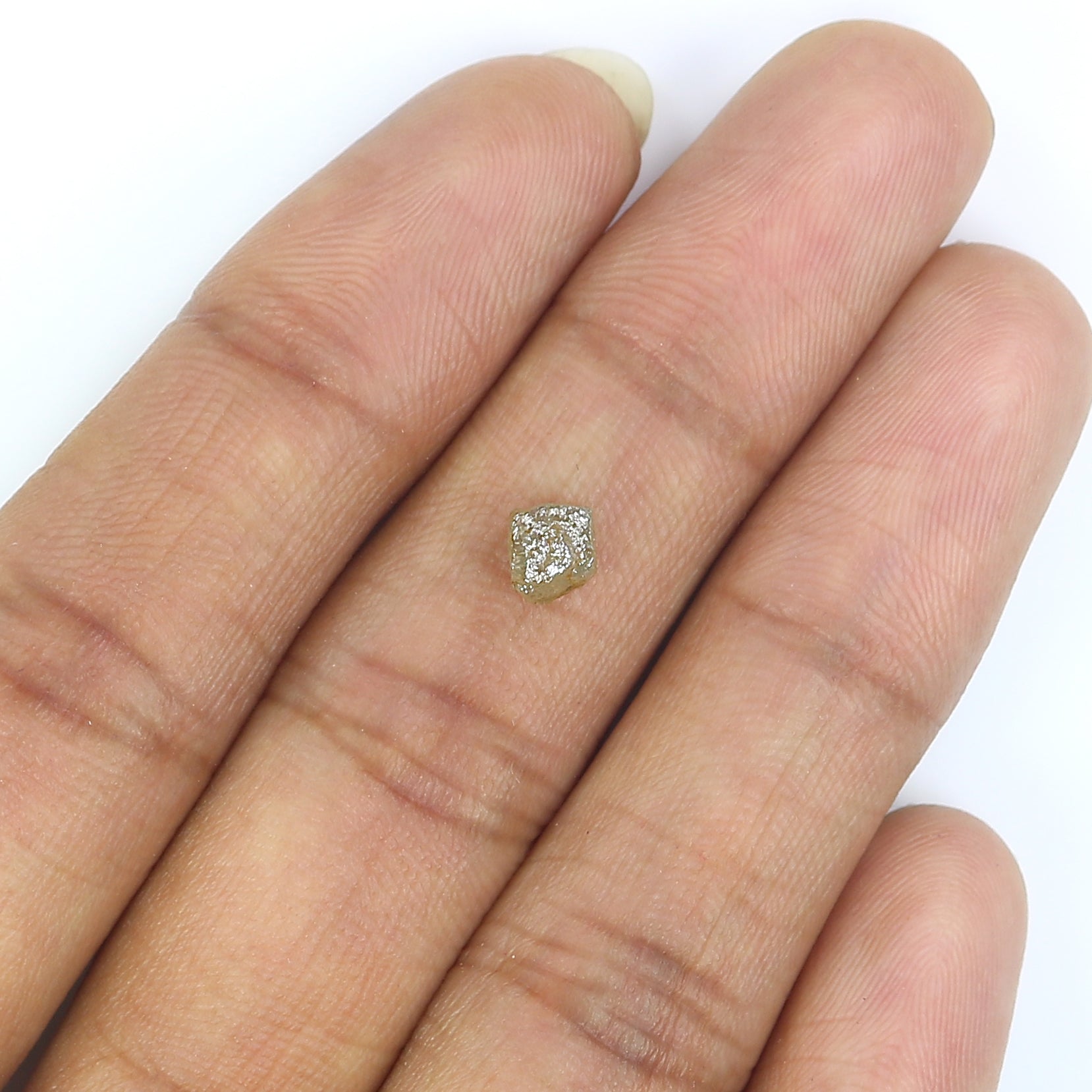1.10 Ct Natural Loose Rough Shape Diamond Yellow Color Rough Diamond 4.90 MM Natural Loose Grey Diamond Rough Irregular Cut Diamond KQ1253