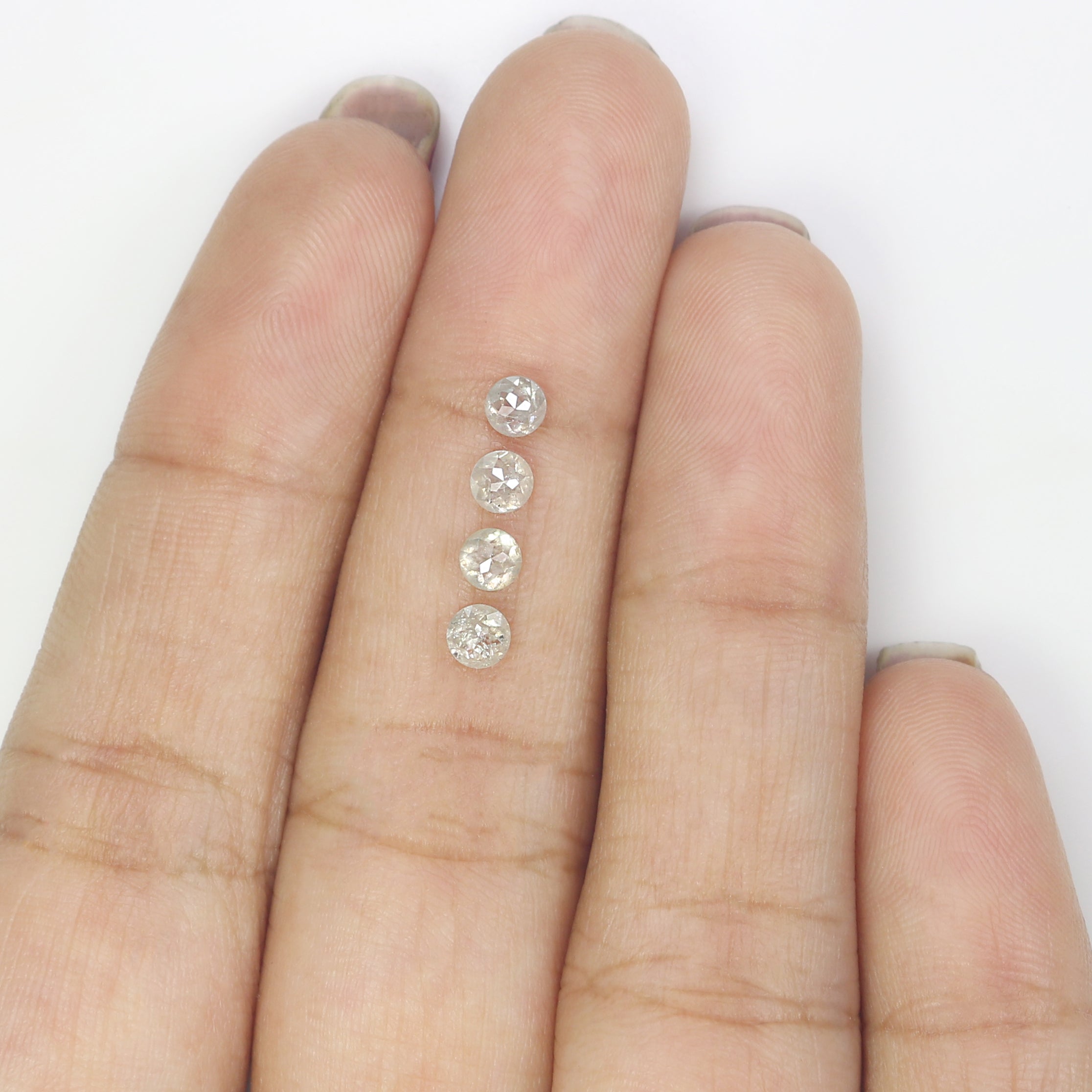 0.94 CT Natural Loose Round Rose Cut Diamond Grey Color Round Shape Diamond 3.30 MM Natural Loose Grey Color Round Rose Cut Diamond KR1036
