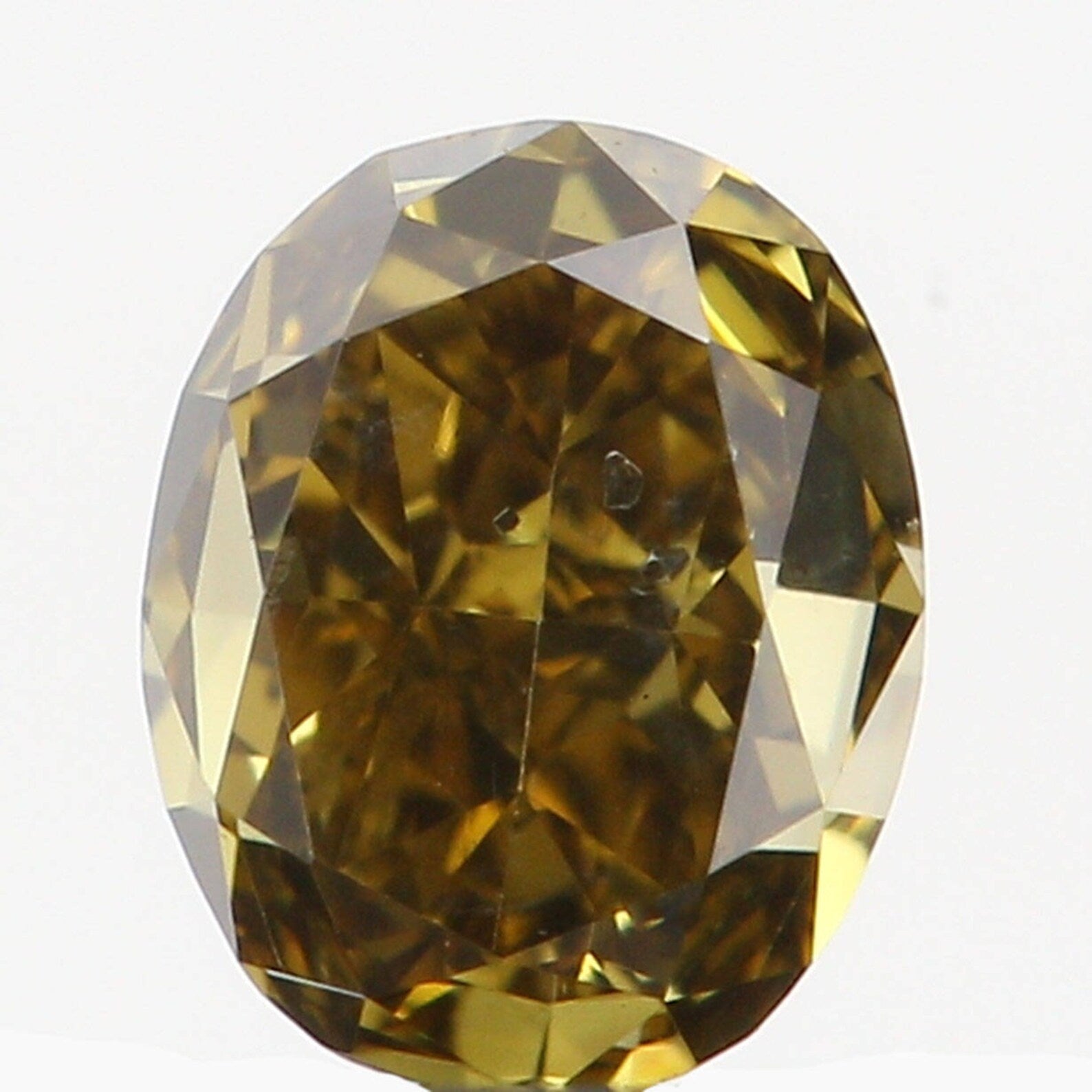 0.27 Ct Natural Loose Oval Shape Diamond Green Color Oval Cut Diamond 3.85 MM Natural Loose Diamond Oval Brilliant Cut Diamond N7181