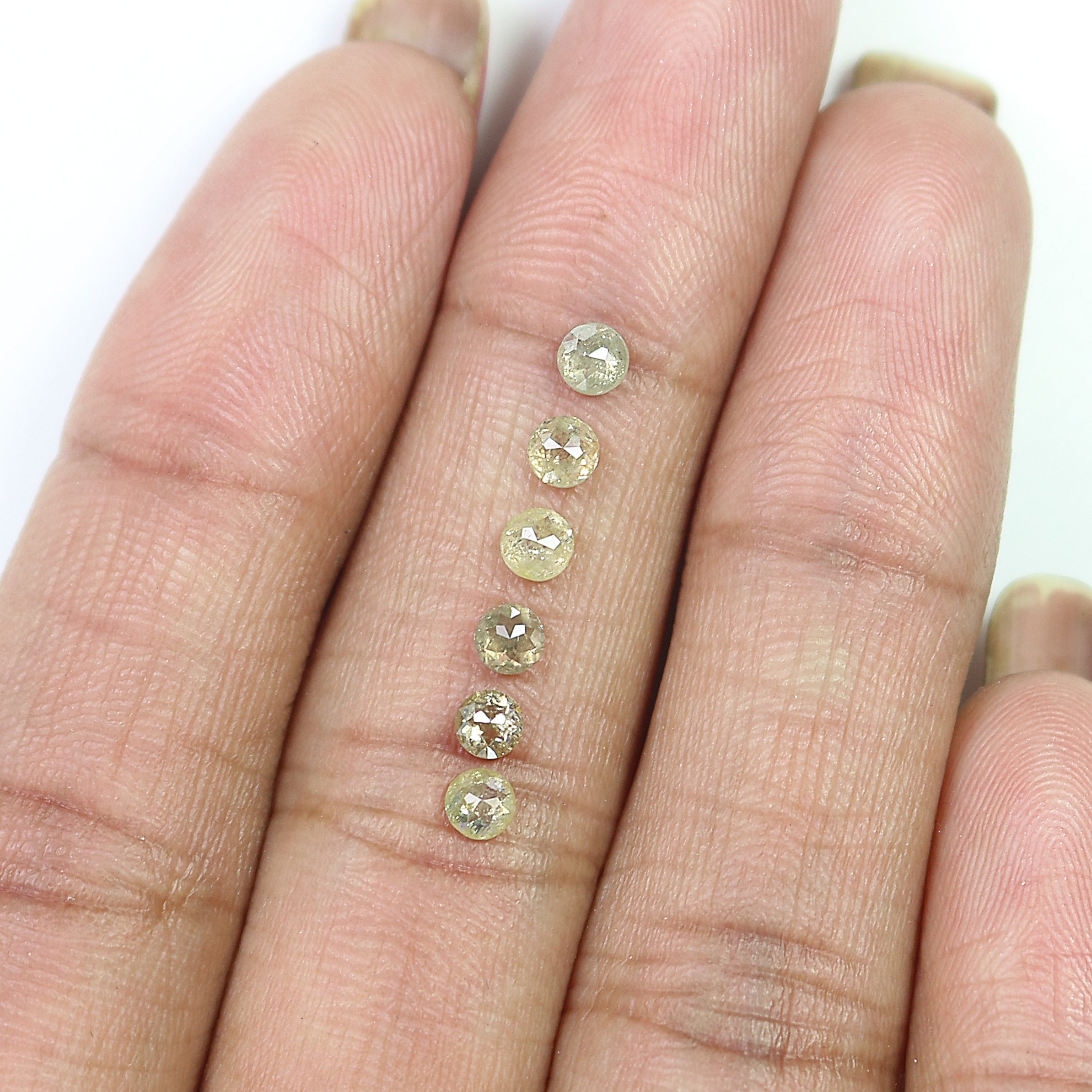 1.16 CT Natural Loose Round Rose Cut Diamond Grey Color Round Shape Diamond 3.10 MM Natural Loose Grey Color Round Rose Cut Diamond KQ204