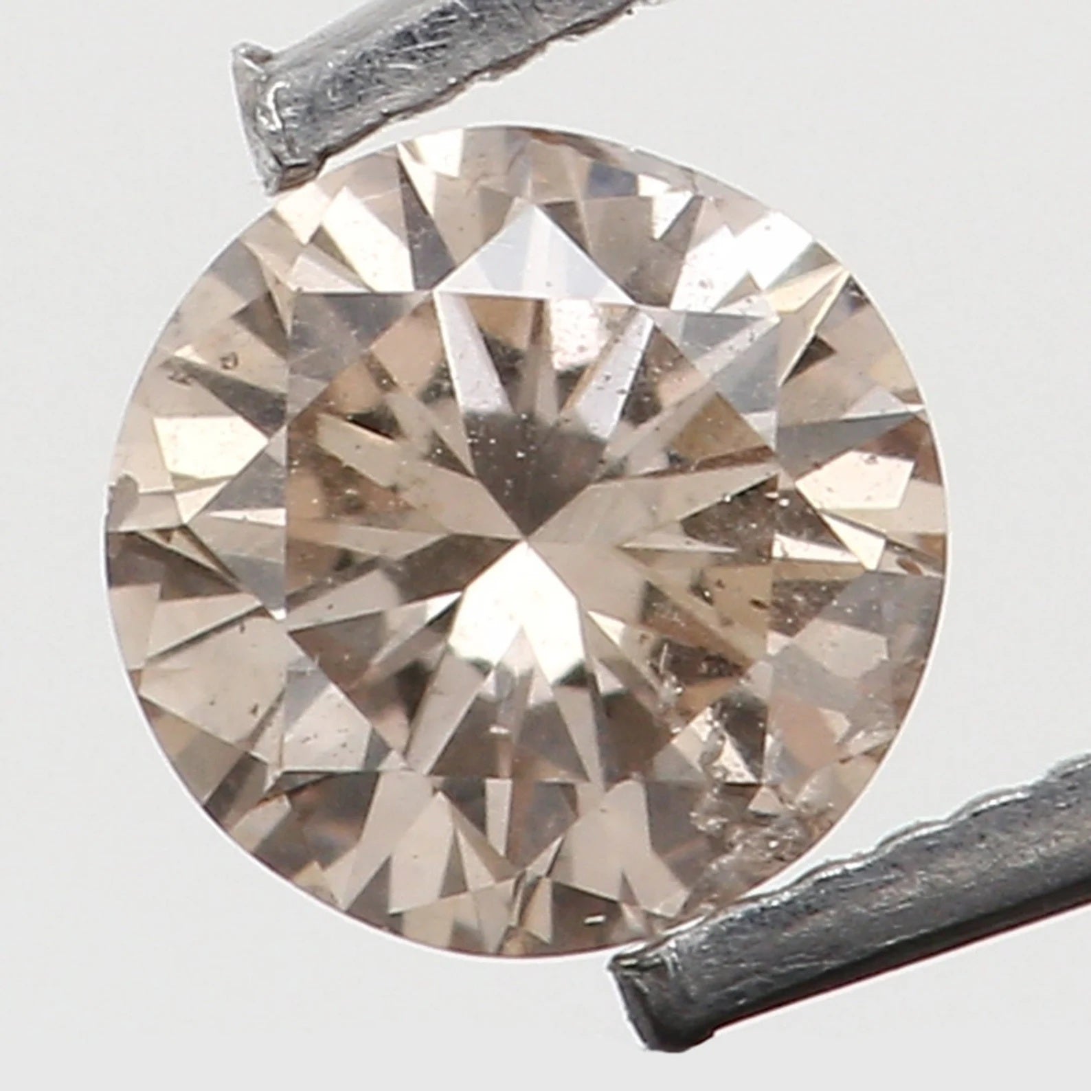 0.126 Ct Natural Loose Round Shape Diamond Brown Color Round Cut Diamond 3.20 MM Natural Loose Diamond Round Brilliant Cut Diamond N7834