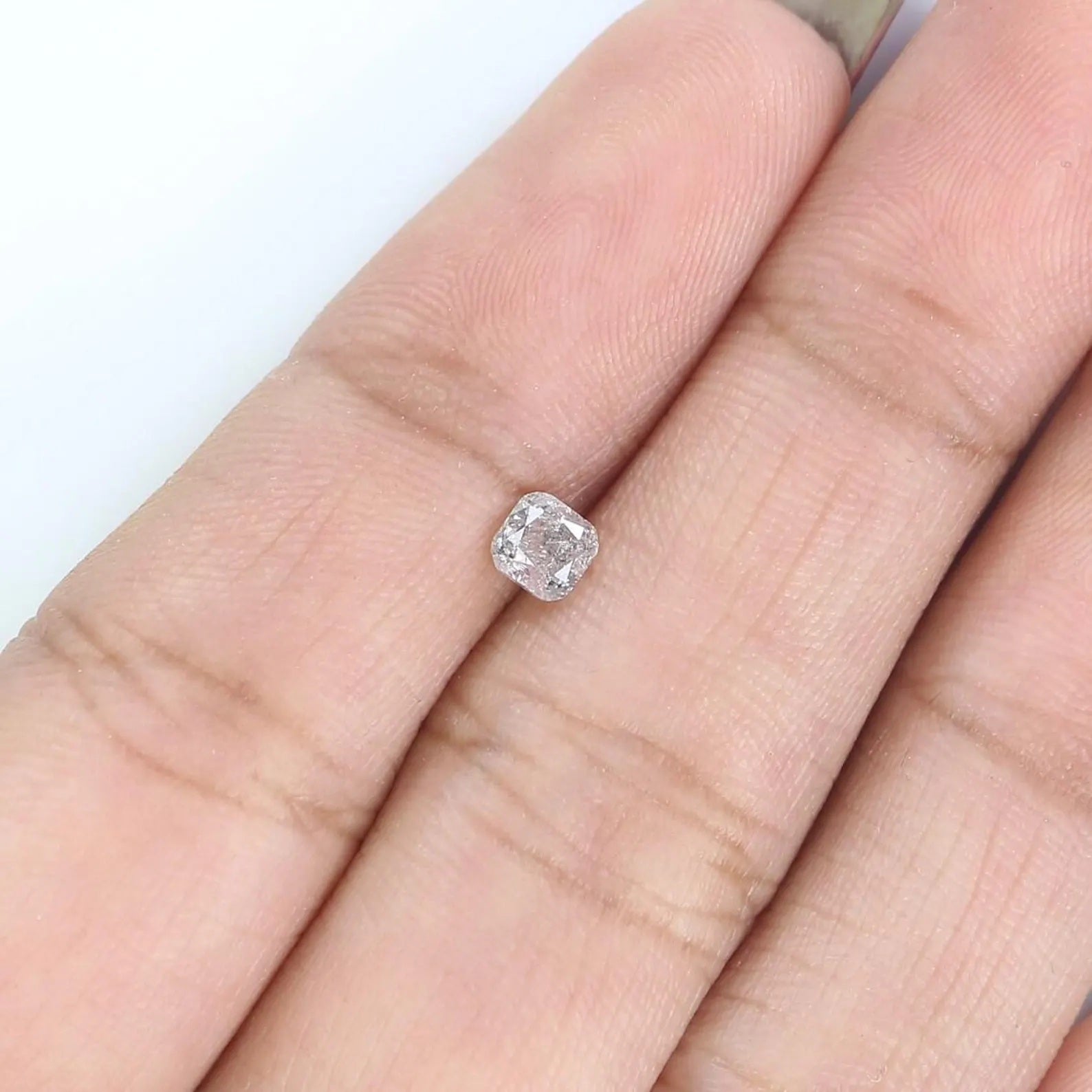 0.35 CT Natural Loose Cushion Shape Diamond Grey Color Cushion Diamond 3.60 MM Natural Loose Diamond Cushion Brilliant Cut Diamond NQ7020