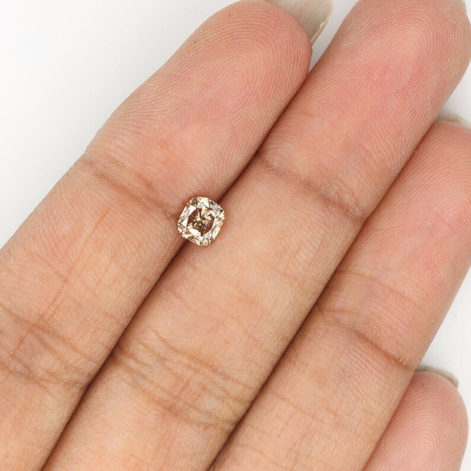 0.52 CT Natural Loose Cushion Diamond Brown Color Cushion Cut Diamond 4.60 MM Natural Loose Diamond Cushion Brilliant Cut Diamond NQ1304
