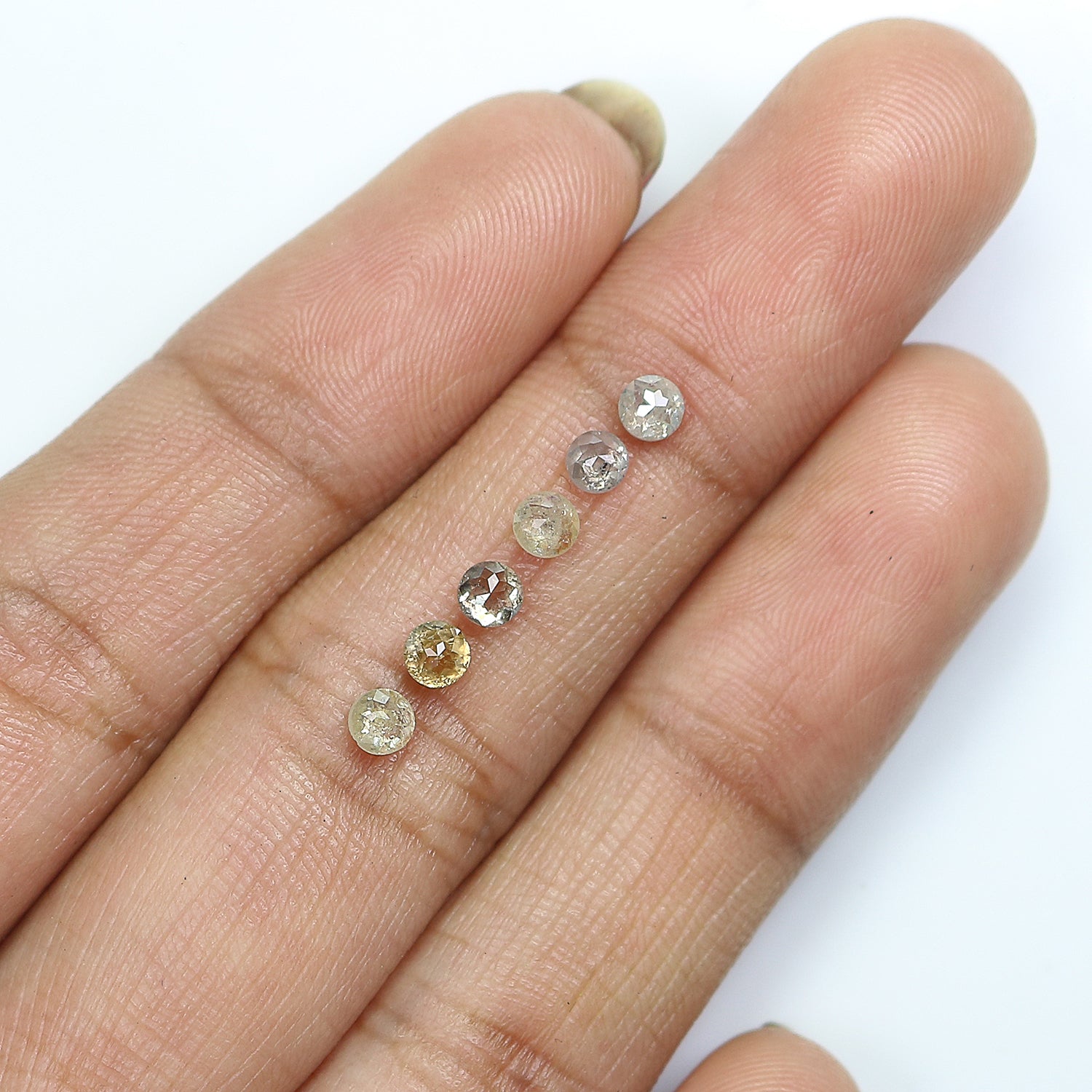 1.03 CT Natural Loose Round Rose Cut Diamond Grey Color Round Shape Diamond 2.90 MM Natural Loose Grey Color Round Rose Cut Diamond KQ167