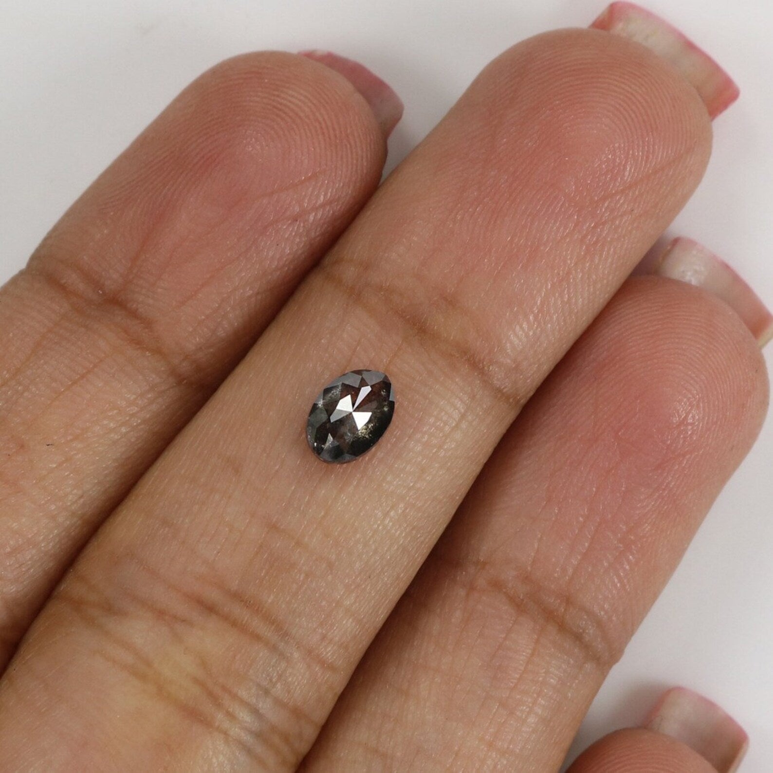 0.55 CT Natural Loose Marquise Diamond Salt And Pepper Marquise Diamond 6.30 MM Natural Black Grey Color Marquise Rose Cut Diamond NQ8832