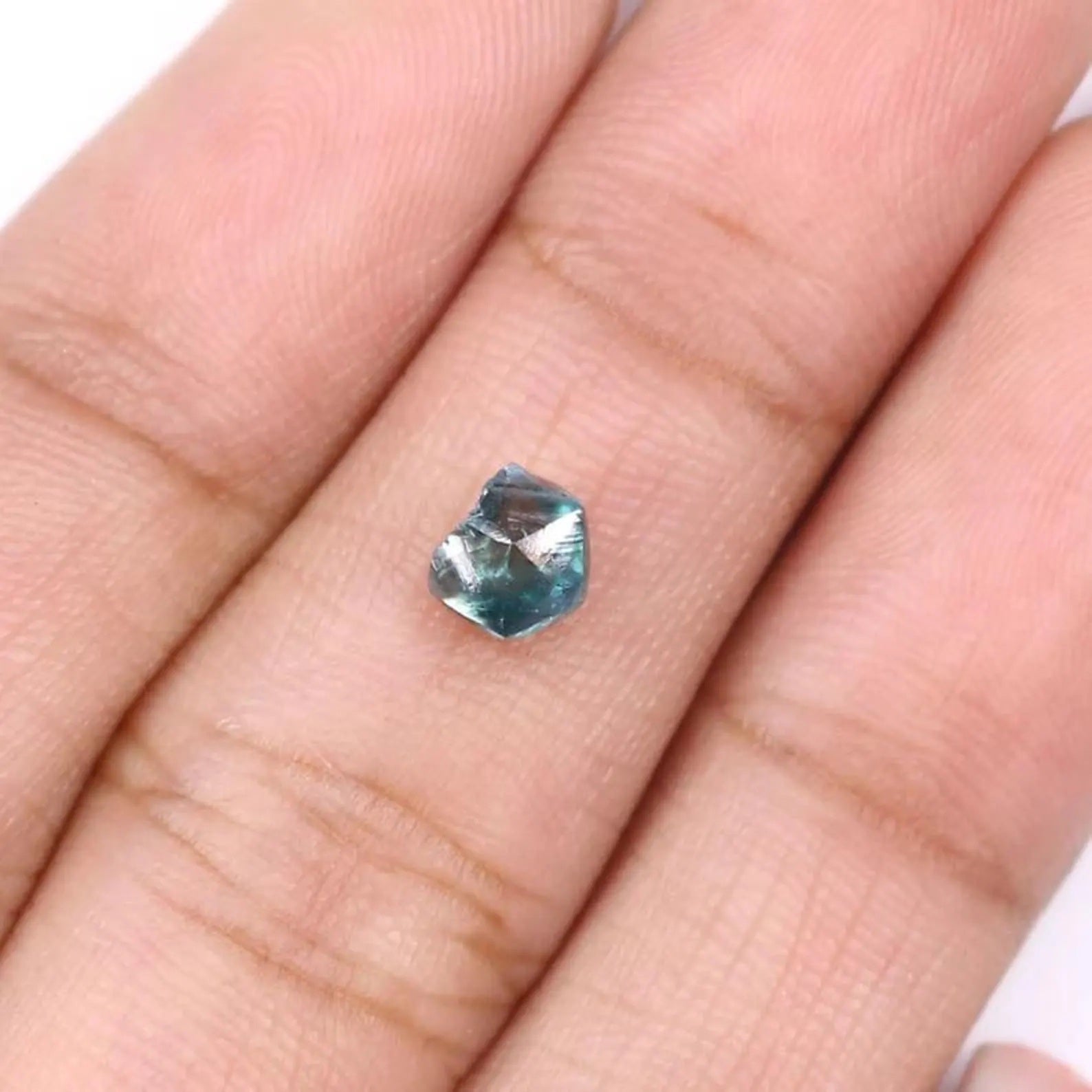 0.73 CT Natural Loose Crystal Rough Shape Diamond Blue Color Uncut Diamond 5.05 MM Natural Loose Diamond Rough Irregular Cut Diamond NQ2013