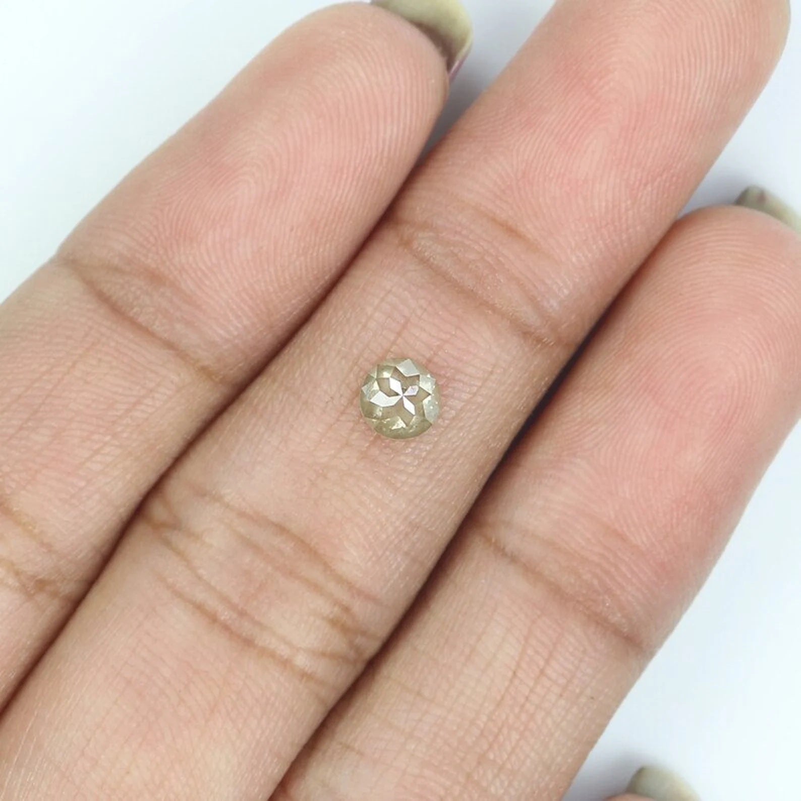 0.39 CT Natural Loose Round Shape Diamond Grey Color Round Diamond 4.50 MM Natural Loose Diamond Brown Color Round Rose Cut Diamond NQ7964