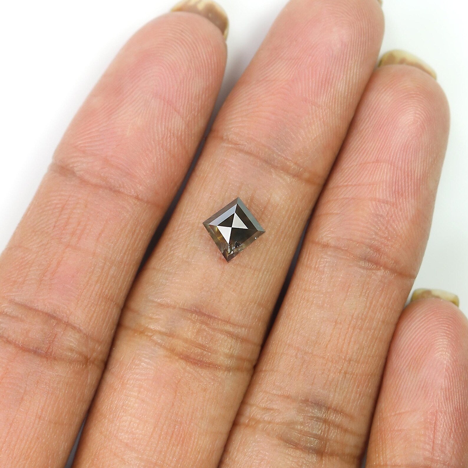 1.07 CT Natural Loose Kite Shape Diamond Grey Color Kite Shape Diamond 7.50 MM Natural Loose Diamond Kite Shape Rose Cut Diamond QN9625