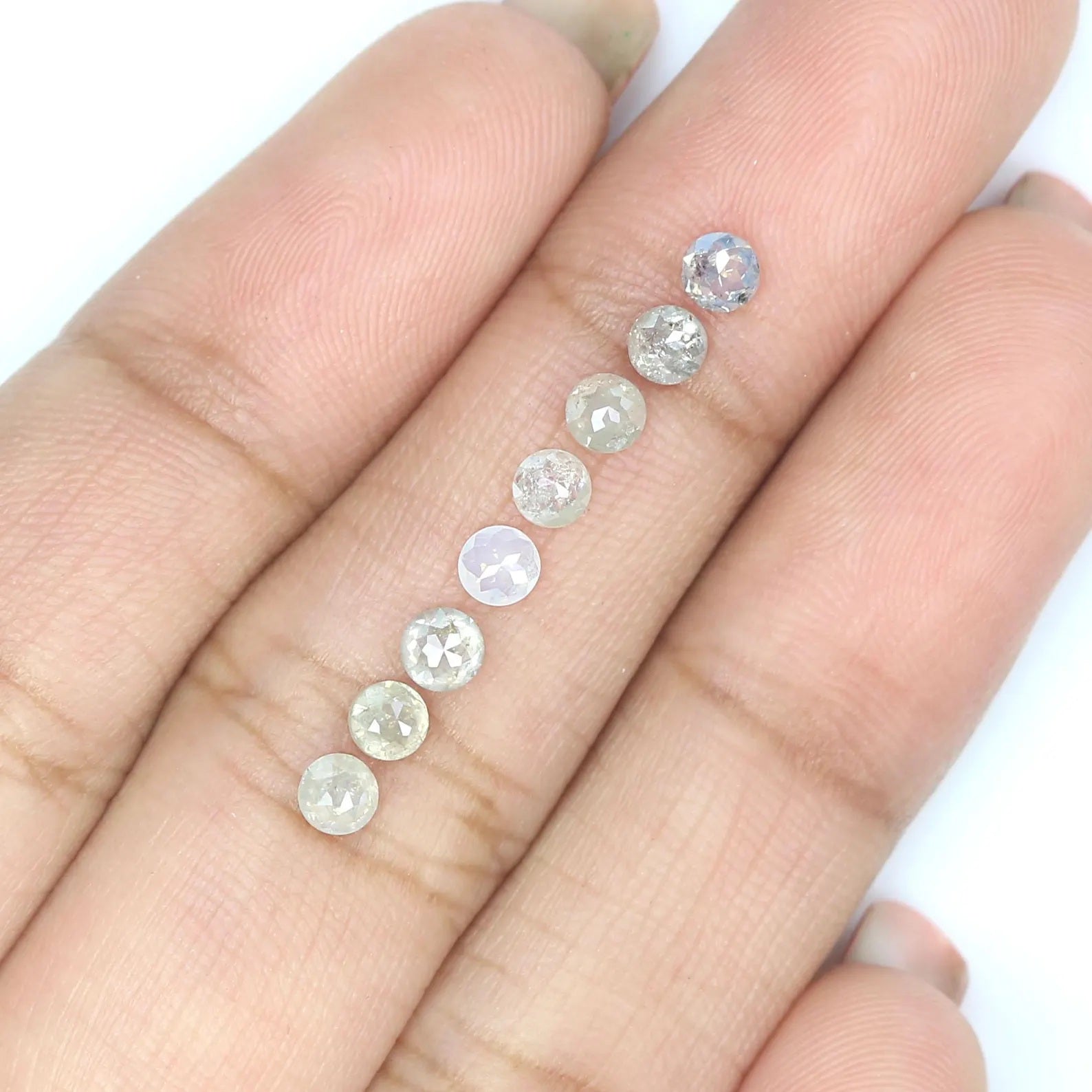 1.32 CT Natural Loose Round Rose Cut Diamond Grey Color Round Shape Diamond 3.10 MM Natural Loose Grey Color Round Rose Cut Diamond NQ415