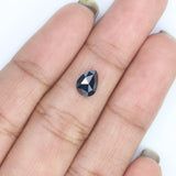 Natural Loose Pear Diamond, Black Color Pear Cut Diamond, Natural Loose Diamond, Rose Cut Diamond, Rose Cut Pear 0.75 CT Pear Shape L7593