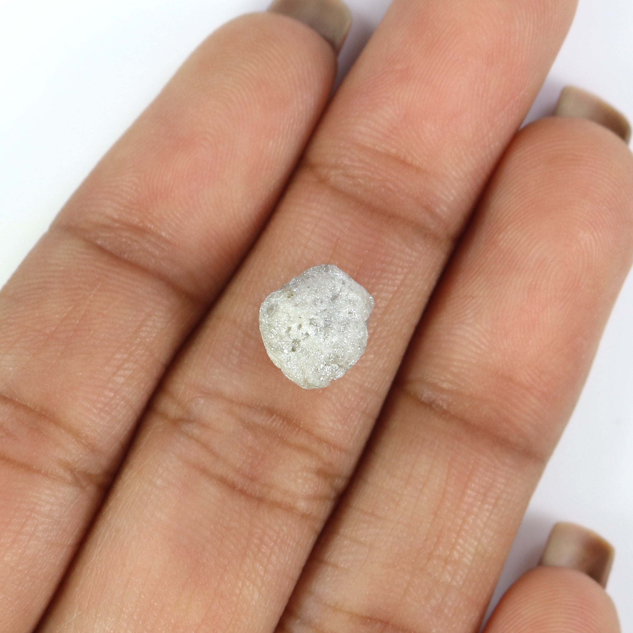 3.42 CT Natural Loose Rough Shape Diamond Grey Color Rough Cut Diamond 9.50 MM Natural Loose Grey Color Rough Irregular Cut Diamond KQ2660