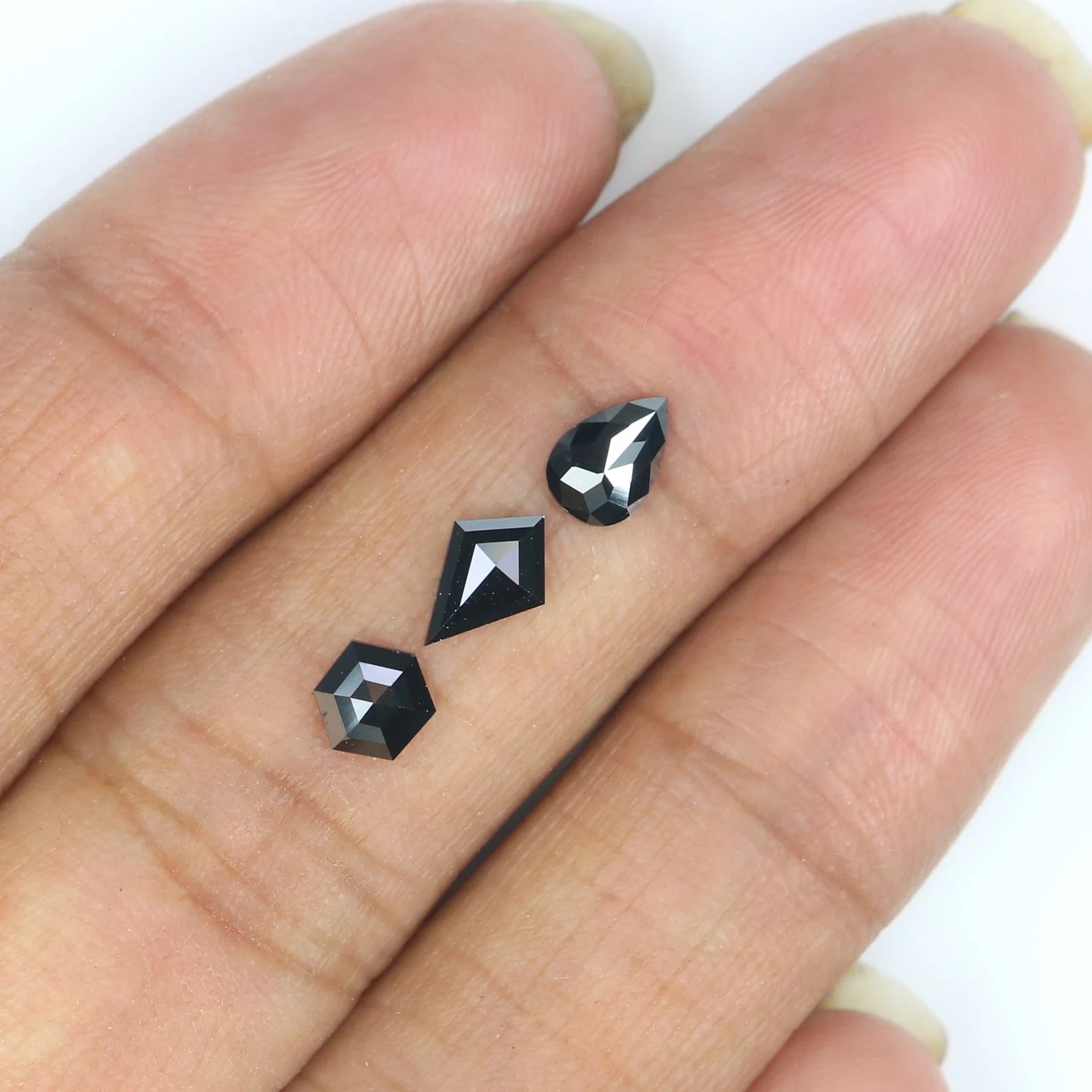 Natural Loose Mix Shape Diamond, Natural Loose Diamond, Black Color Mix Shape Diamond, Mix Shape Cut Diamond, 0.89 CT Mix Shape KDN2284