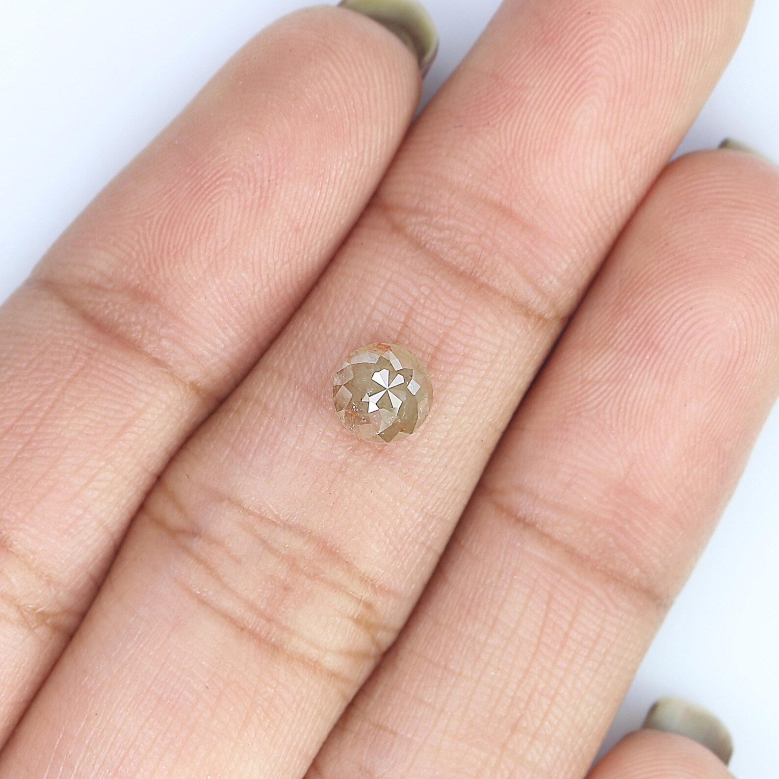 0.85 CT Natural Loose Round Rose Cut Shape Diamond Brown Color Rose Cut Diamond 5.40 MM Natural Loose Diamond Rose Cut Shape Diamond NQ7119