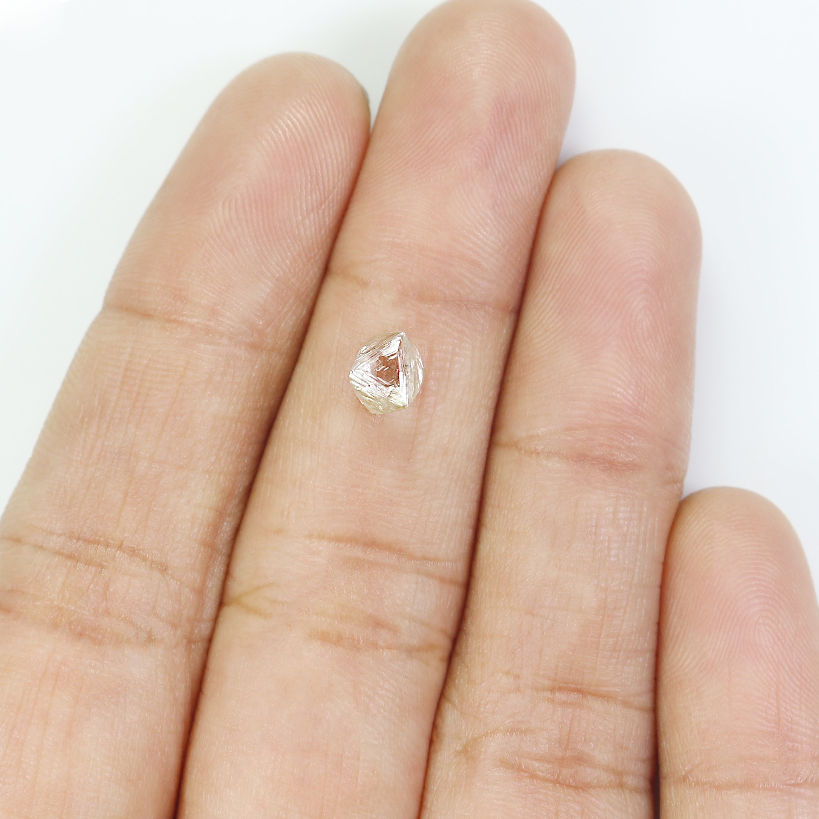 1.20 CT Natural Loose Rough Shape Diamond White-J Color Irregular Cut Diamond 5.15 MM Natural Diamond J Color Rough UnCut Diamond N2623