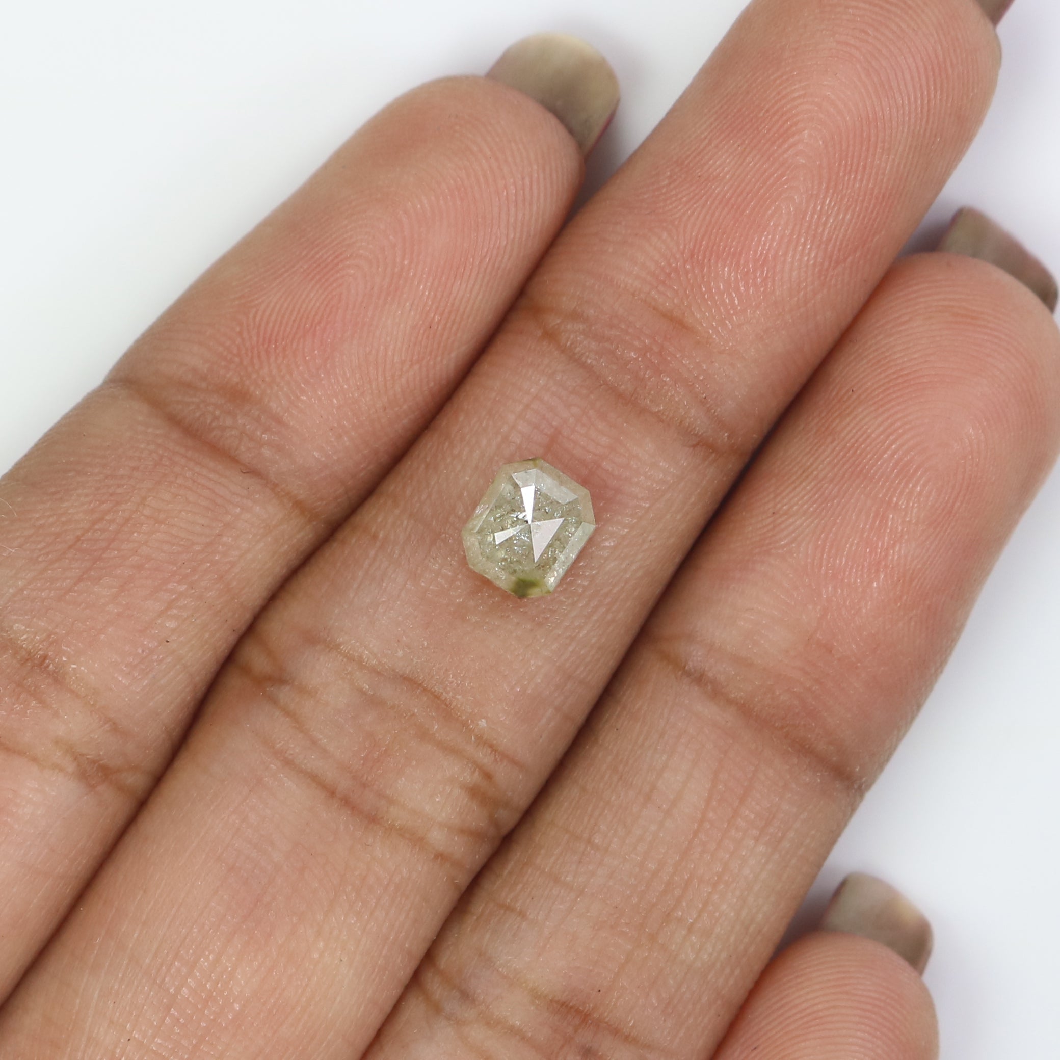 1.15 CT Natural Loose Emerald Shape Diamond Grey Color Emerald Cut Diamond 5.90 MM Natural Loose Grey Color Emerald Rose Cut Diamond KQ2683