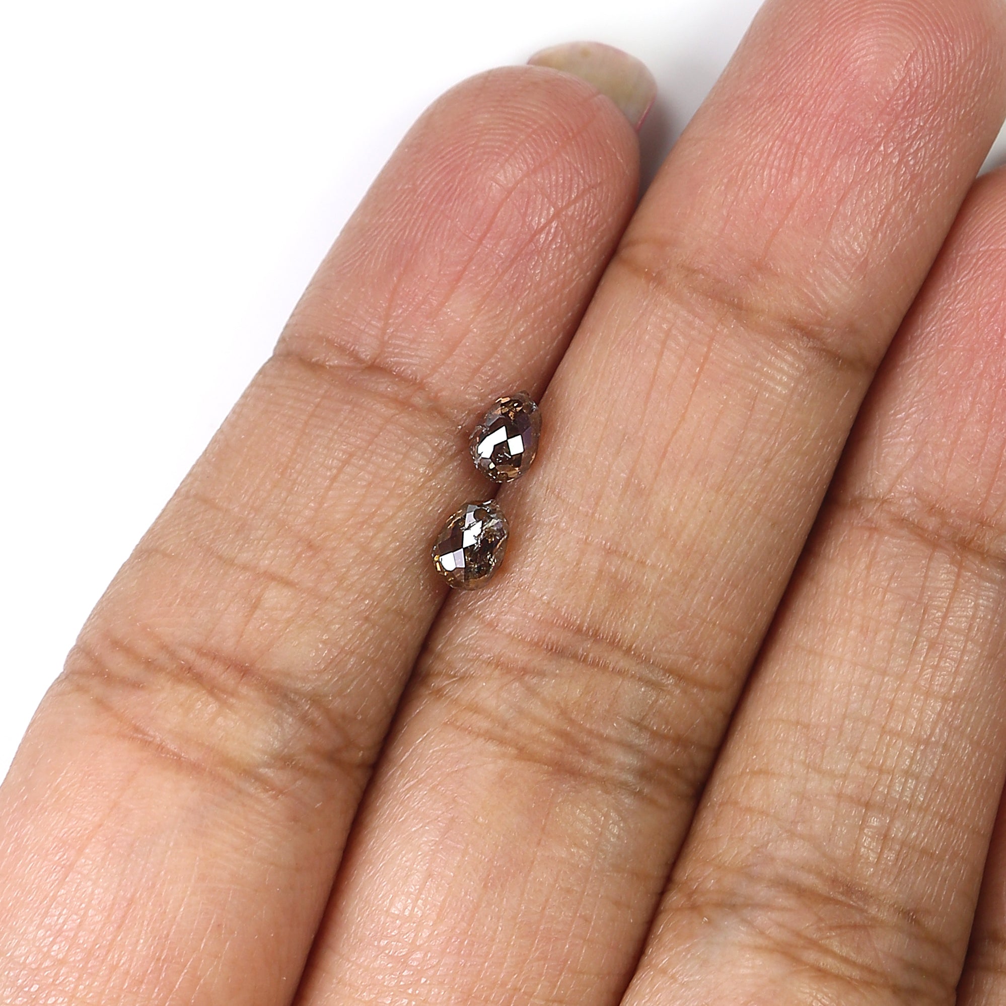 1.07 Ct Natural Loose Briolette Shape Diamond Brown Color Drop Diamond 4.90 MM Natural Loose Diamond Brown Briolette Cut Diamond LQ9993