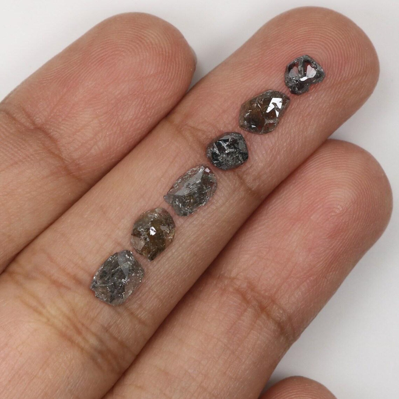 2.30 CT Natural Loose Rough Shape Diamond Black Color Irregular Cut Diamond 4.35 MM Natural Diamond Brown Color Rough Uncut Diamond NQ1846