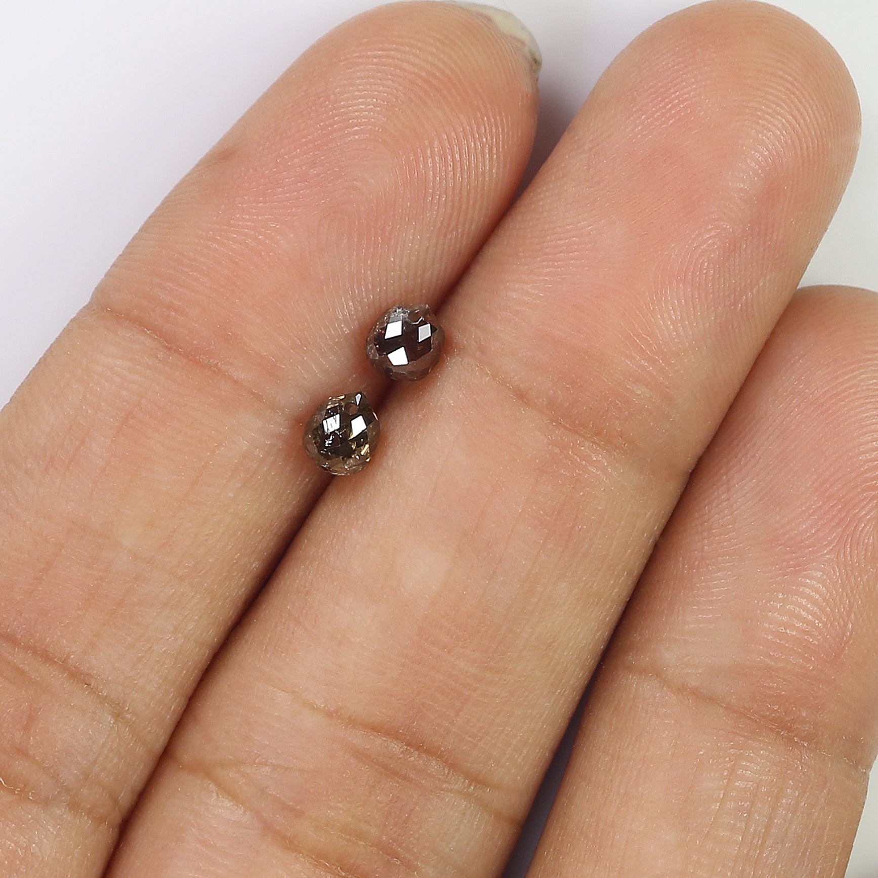 0.86 Ct Natural Loose Briolette Shape Diamond Brown Color Drop Cut Diamond 4.00 MM Natural Loose Diamond Brown Briolette Cut Diamond LQ9990