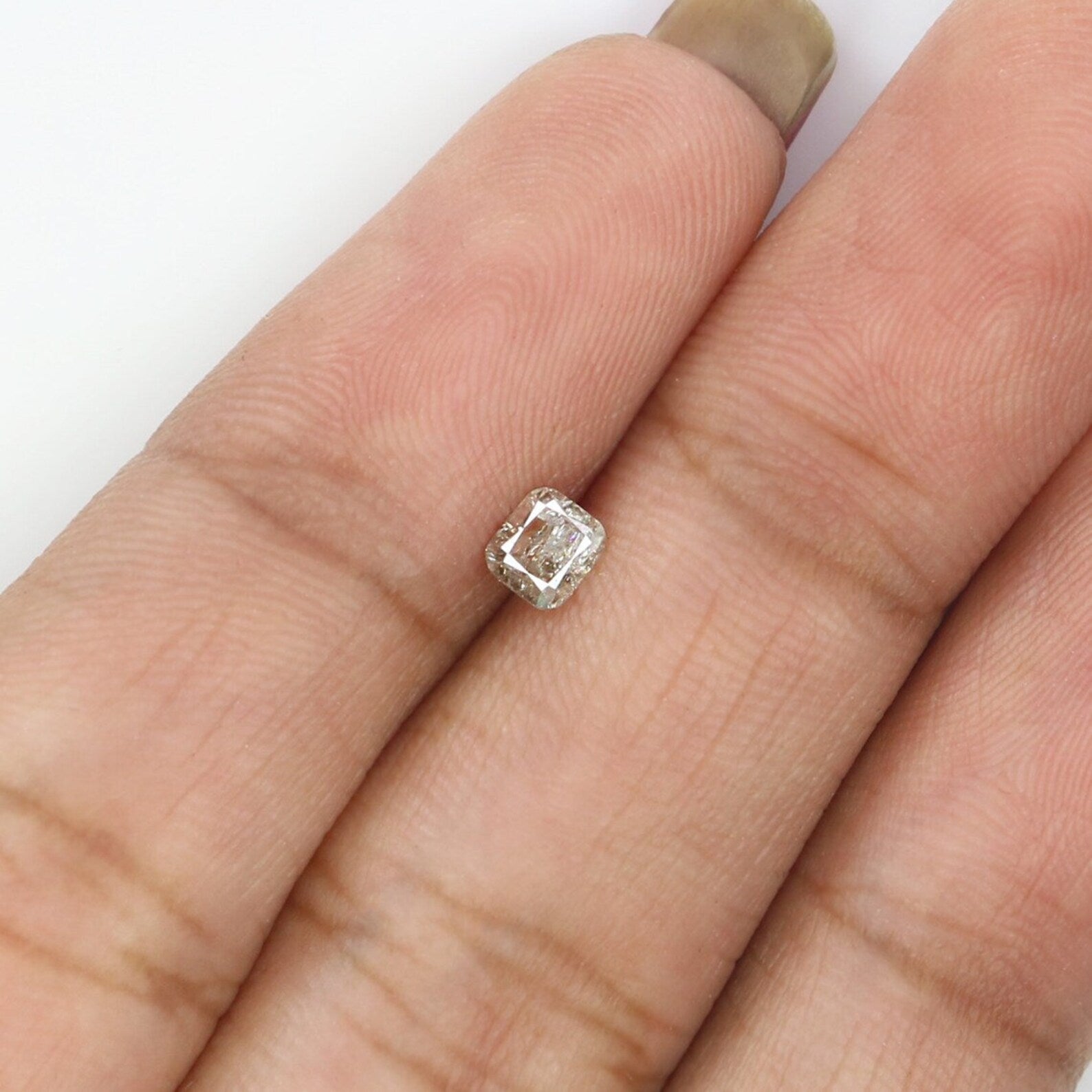 0.28 CT Natural Loose Cushion Cut Diamond Grey Color Cushion Diamond 3.70 MM Natural Diamond Grey Color Cushion Brilliant Cut Diamond NQ7400