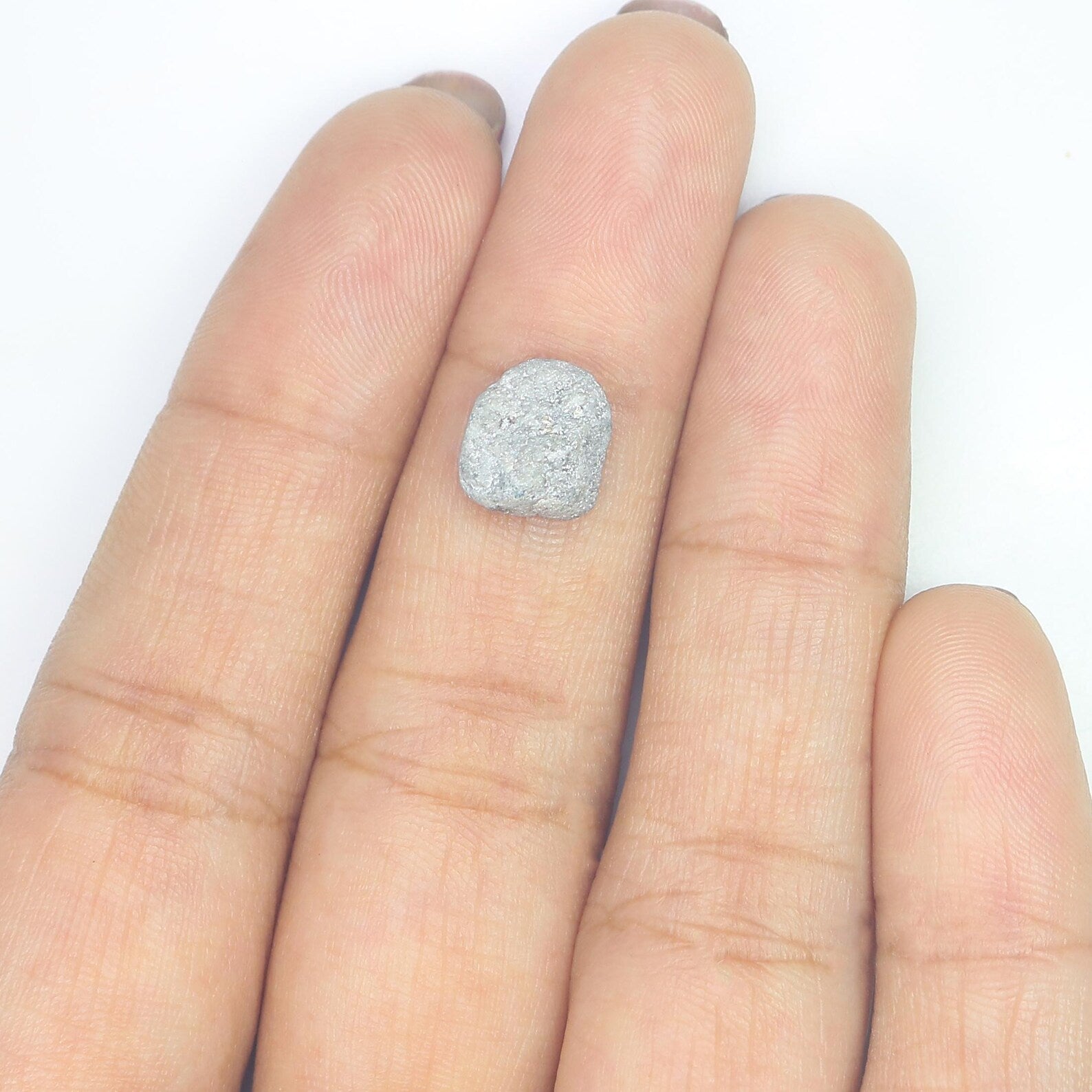 2.68 CT Natural Loose Rough Shape Diamond Grey Color Rough Uncut Diamond 9.30 MM Natural Grey Color Rough Irregular Cut Diamond NQ2585