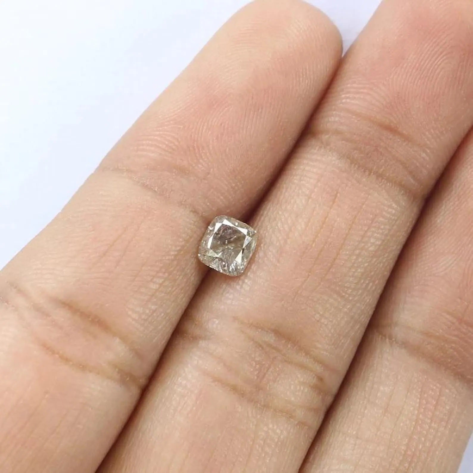 0.59 CT Natural Loose Cushion Shape Diamond White - I Color Cushion Diamond 4.70 MM Natural White Color Cushion Brilliant Cut Diamond NQ7543