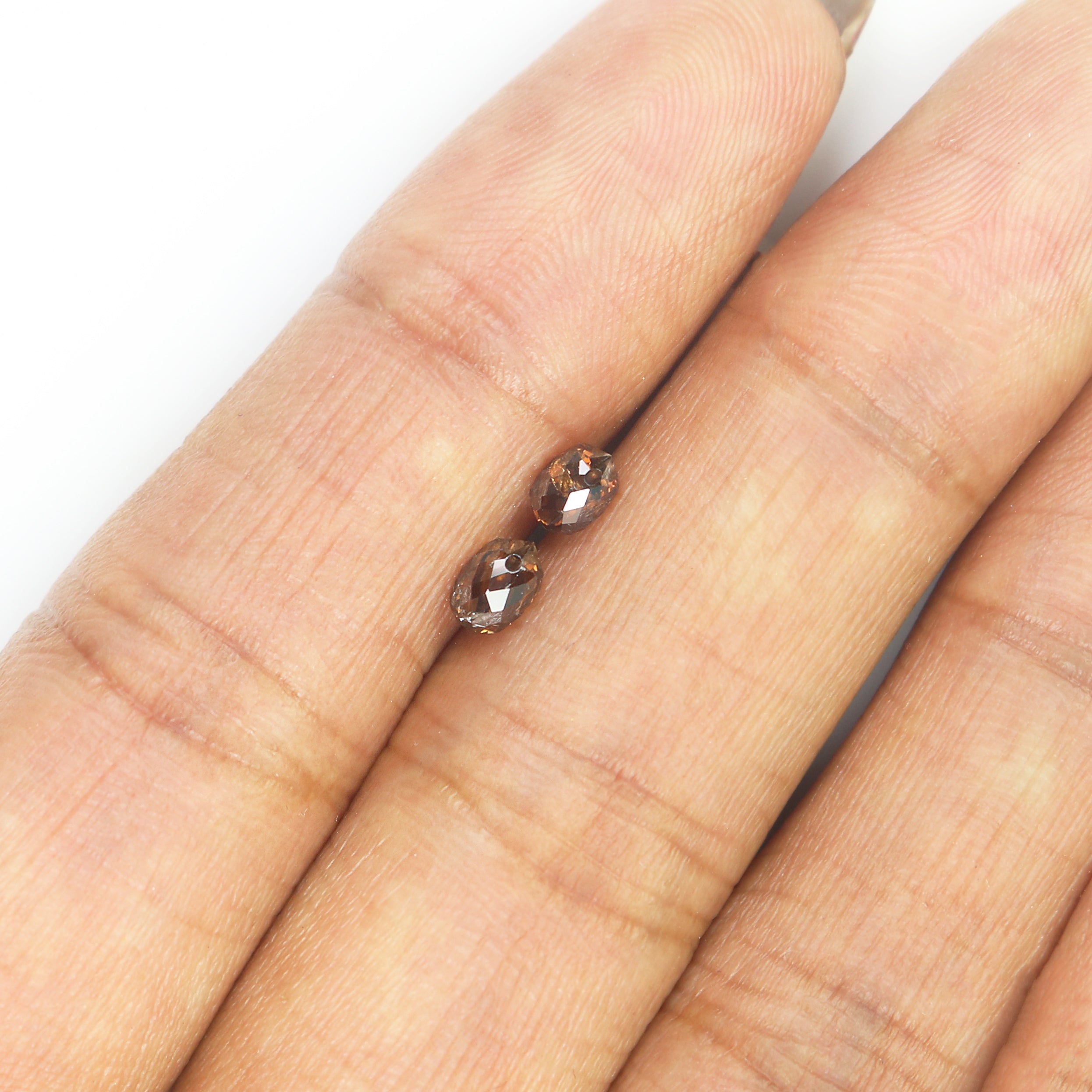 0.89 Ct Natural Loose Briolette Shape Diamond Brown Color Drop Diamond 4.55 MM Natural Loose Brown Color Diamond Briolette Cut Diamond L9910