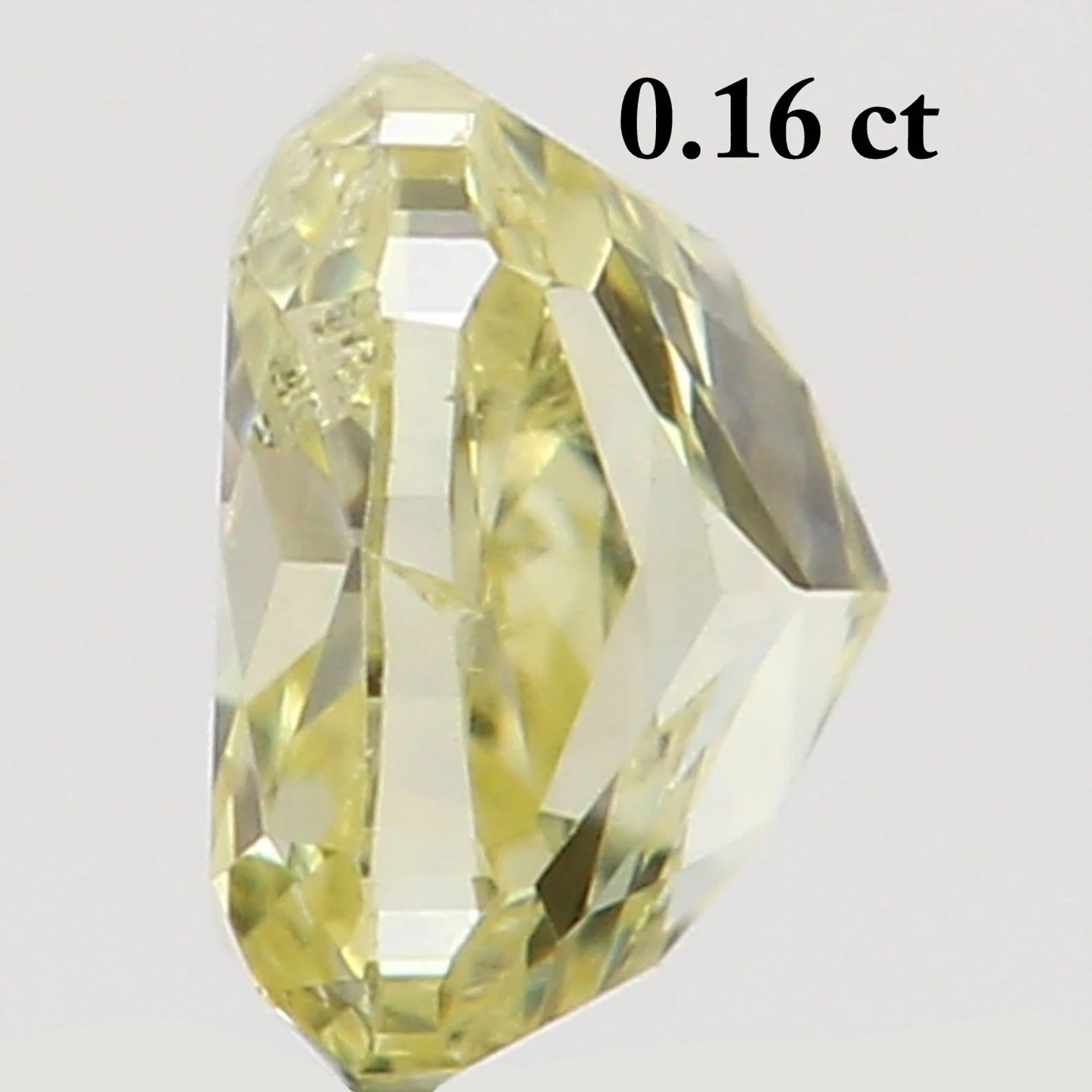 0.16 Ct Natural Loose Diamond Cushion Yellow Color SI1 Clarity 3.20 MM N8178