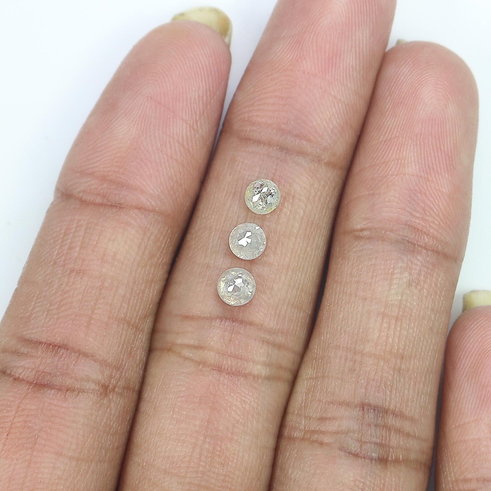 1.01 CT Natural Loose Round Rose Cut Diamond Grey Color Round Shape Diamond 4.00 MM Natural Loose Grey Color Round Rose Cut Diamond NQ2571