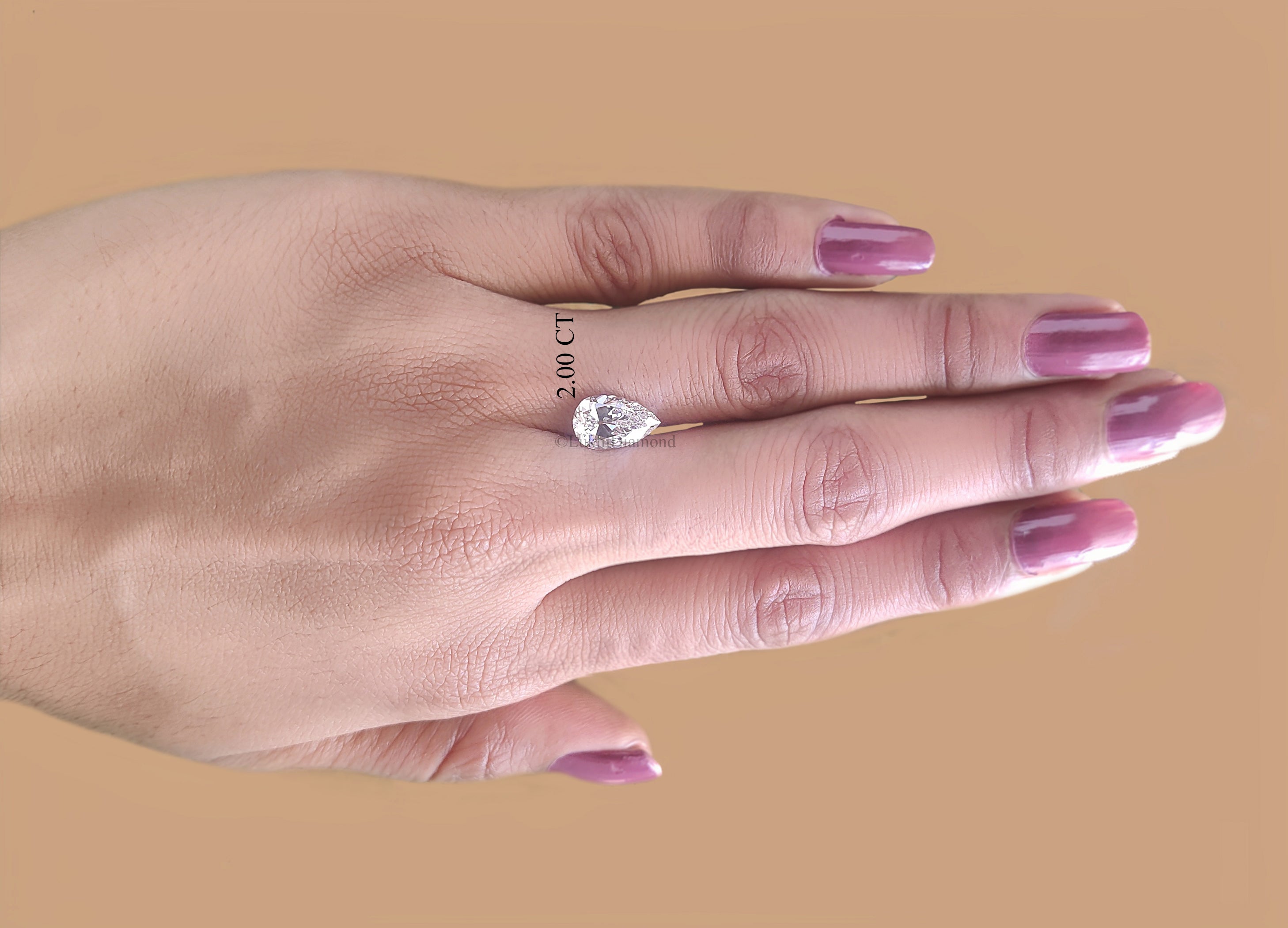 Lab Grown Pear Cut Diamond Old European Old Mine Cut Loose Diamond White Colorless CVD Stone Engagement Ring Antique Style Diamond Q207