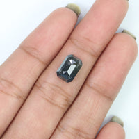 Natural Loose Emerald Diamond, Salt And Pepper Emerald Diamond, Natural Loose Diamond, Emerald Cut Diamond, 2.46 CT Emerald Shape L3001