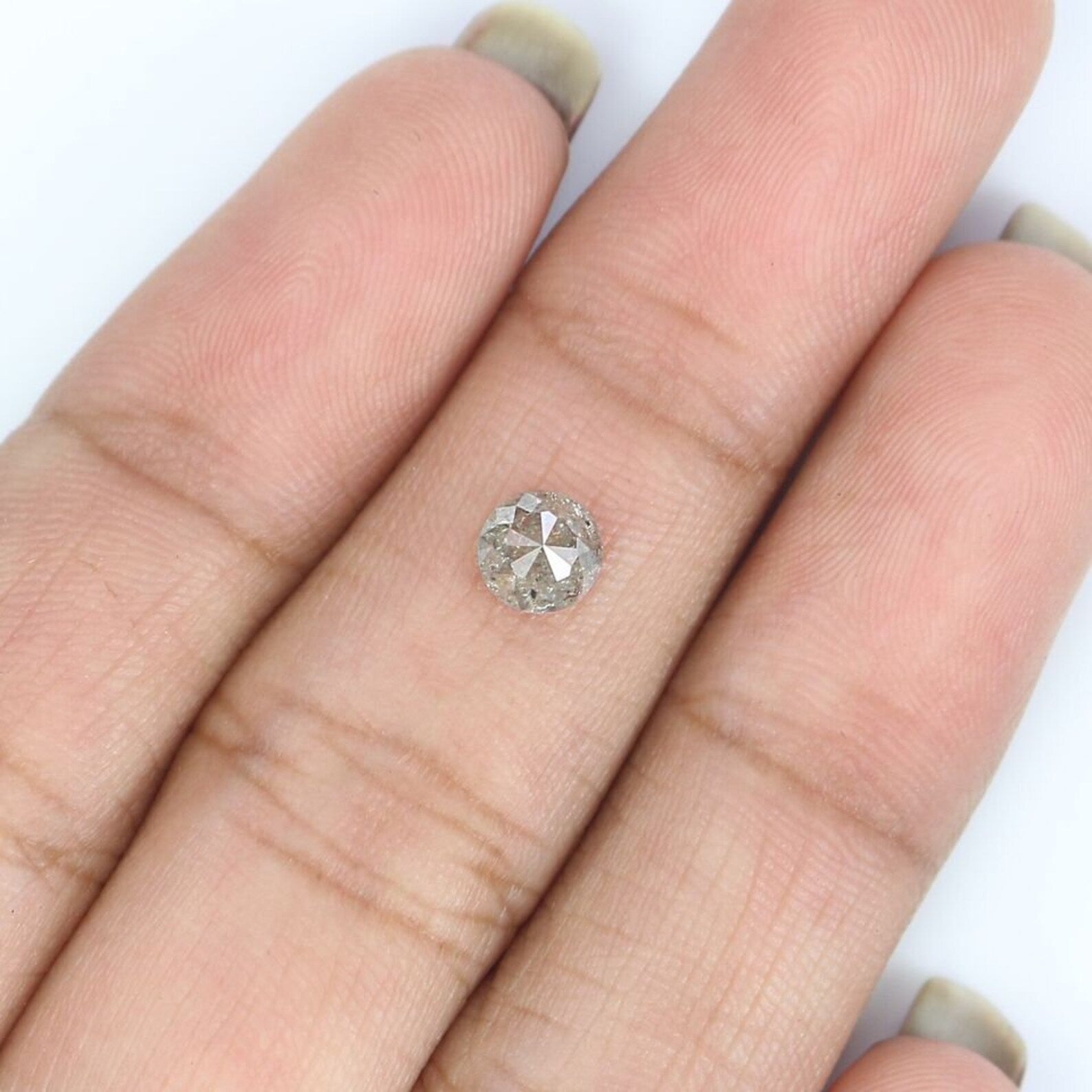 0.49 CT Natural Loose Rose Cut Diamond Grey Color Round Shape Diamond 4.90 MM Natural Loose Diamond Grey Round Rose Cut Shape Diamond NQ429