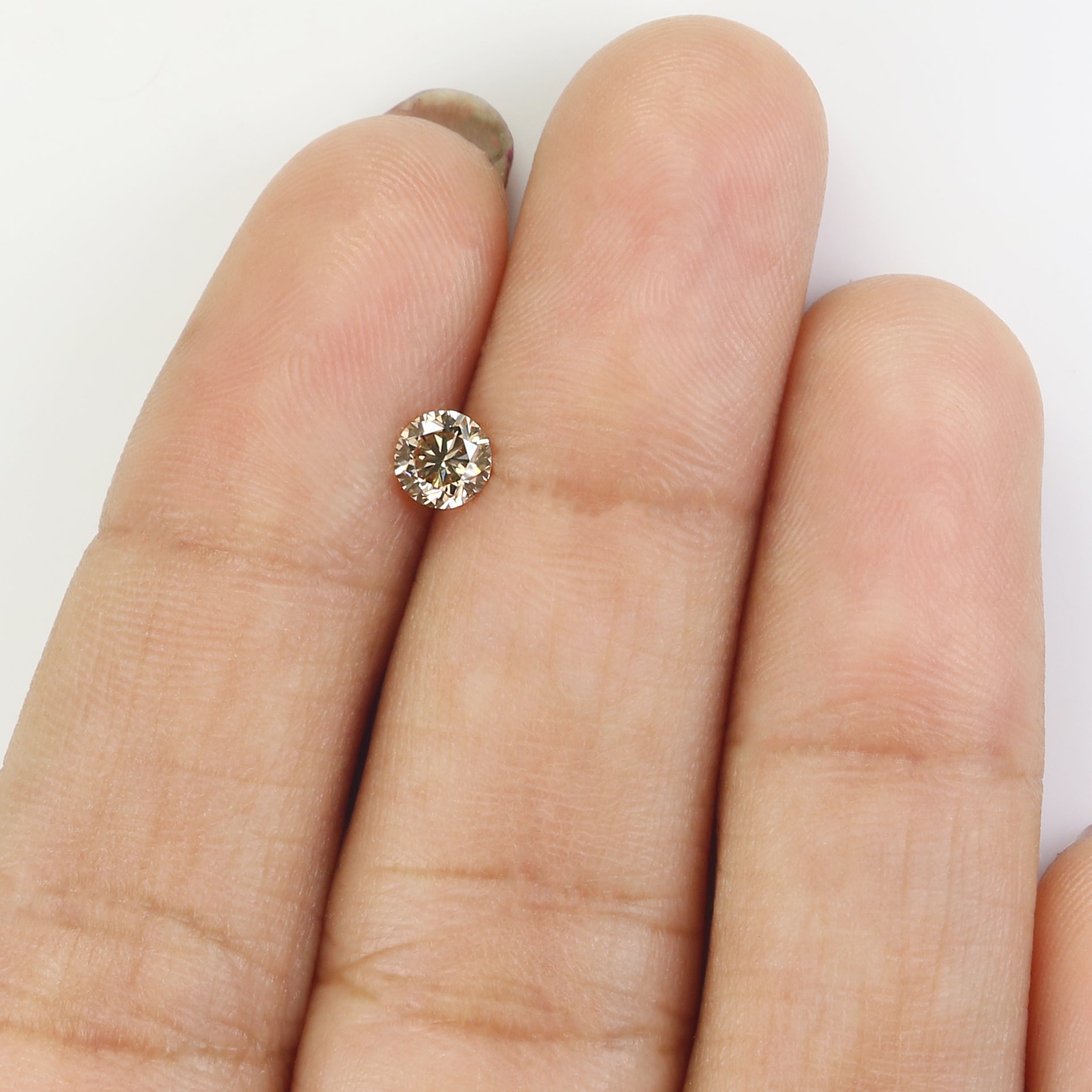 0.33 CT Natural Loose Round Shape Diamond Brown Color Round Cut Diamond 4.30 MM Natural Brown Diamond Round Brilliant Cut Diamond L3454