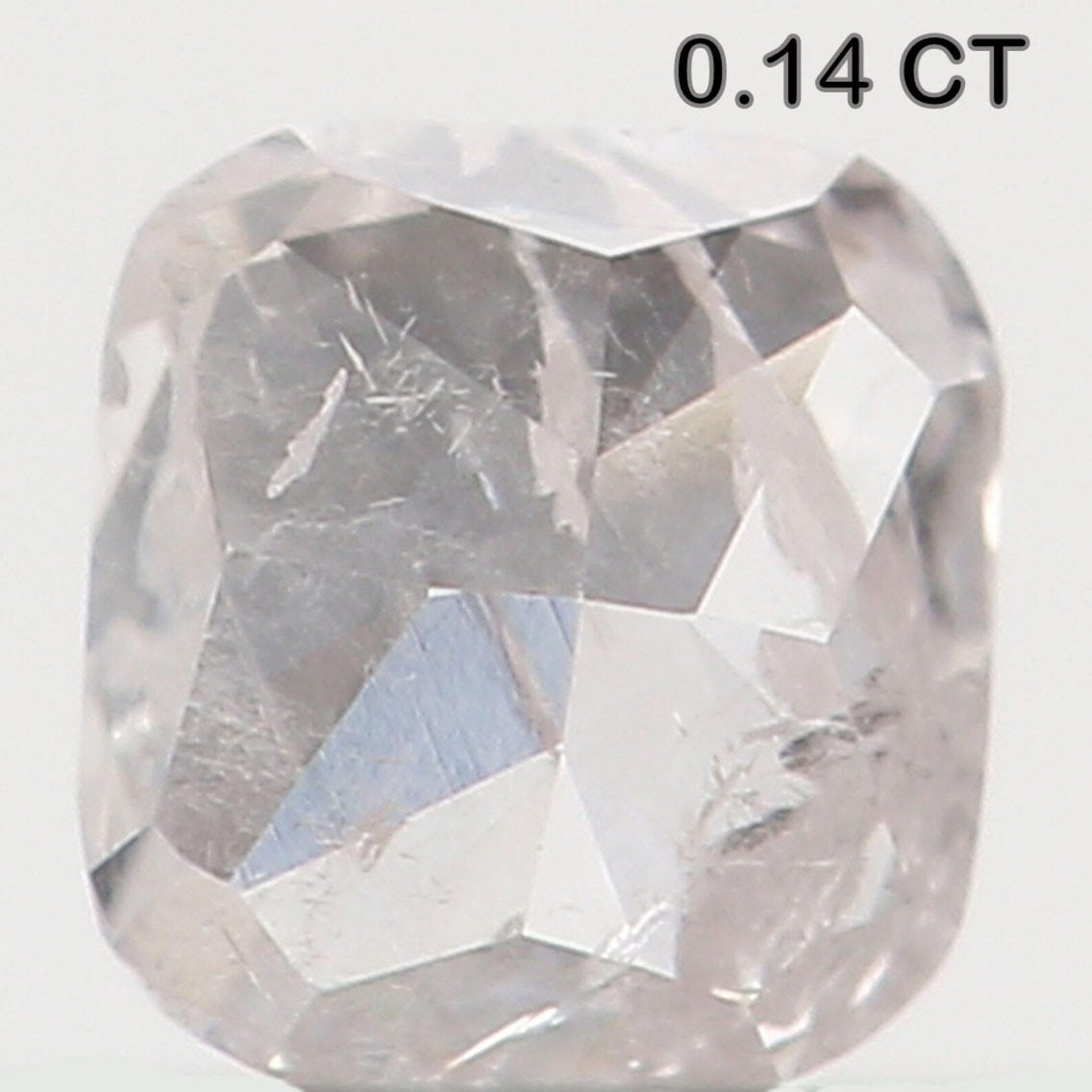 0.14 Ct Natural Loose Diamond Cushion White Grey Color I2 Clarity 2.80 MM N7325