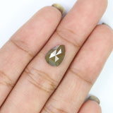 Natural Loose Pear Diamond, Grey Color Pear Cut Diamond, Natural Loose Diamond, Pear Rose Cut Diamond, 1.30 CT Pear Shape Diamond L6480