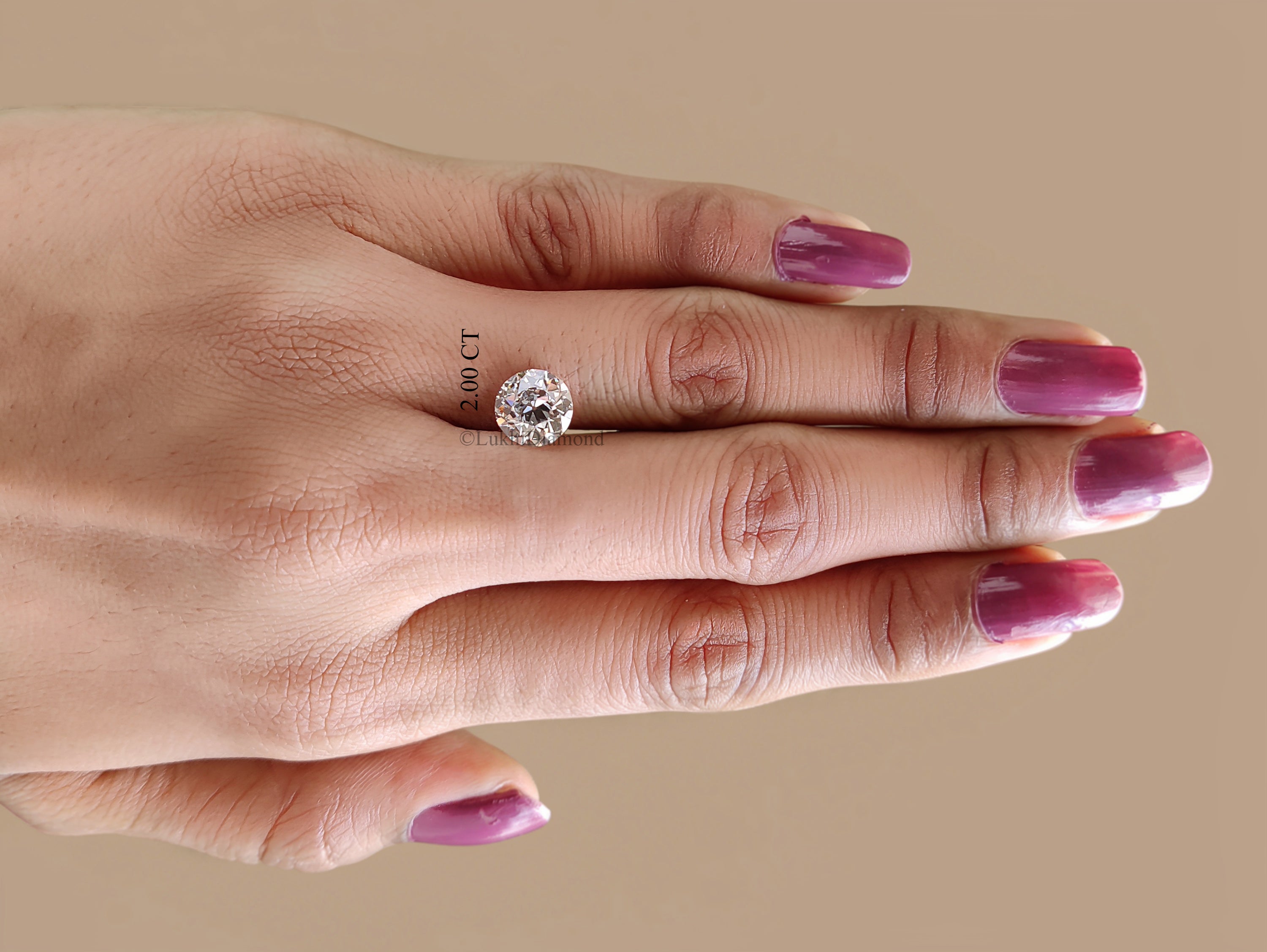 Lab Grown Round Cut Diamond Old European Old Mine Cut Loose Diamond White Colorless CVD Stone Engagement Ring Antique Style Diamond Q205