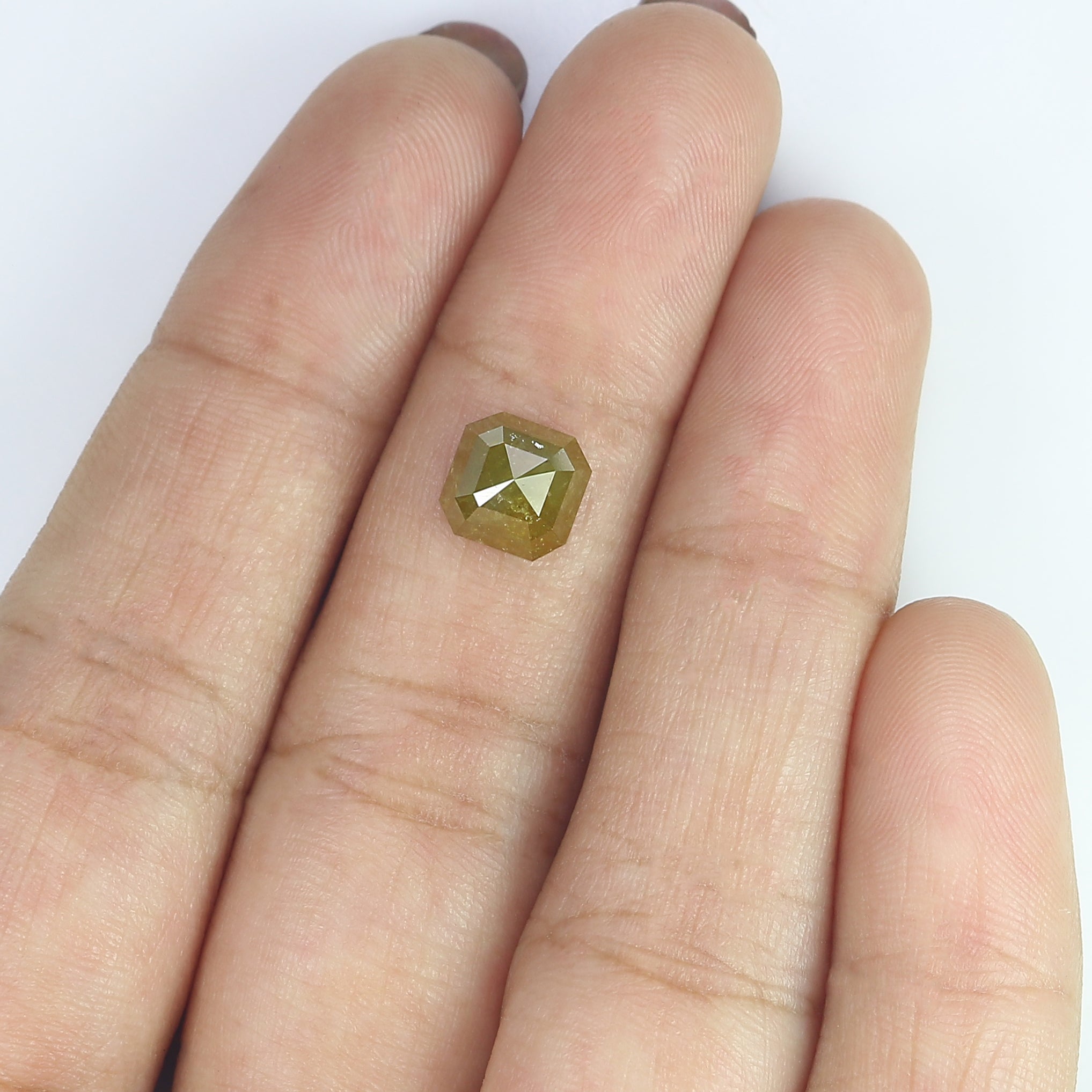 2.27 CT Natural Loose Radiant Shape Diamond Yellow Color Radiant Cut Diamond 7.00 MM Natural Loose Radiant Shape Rose Cut Diamond LQ6550