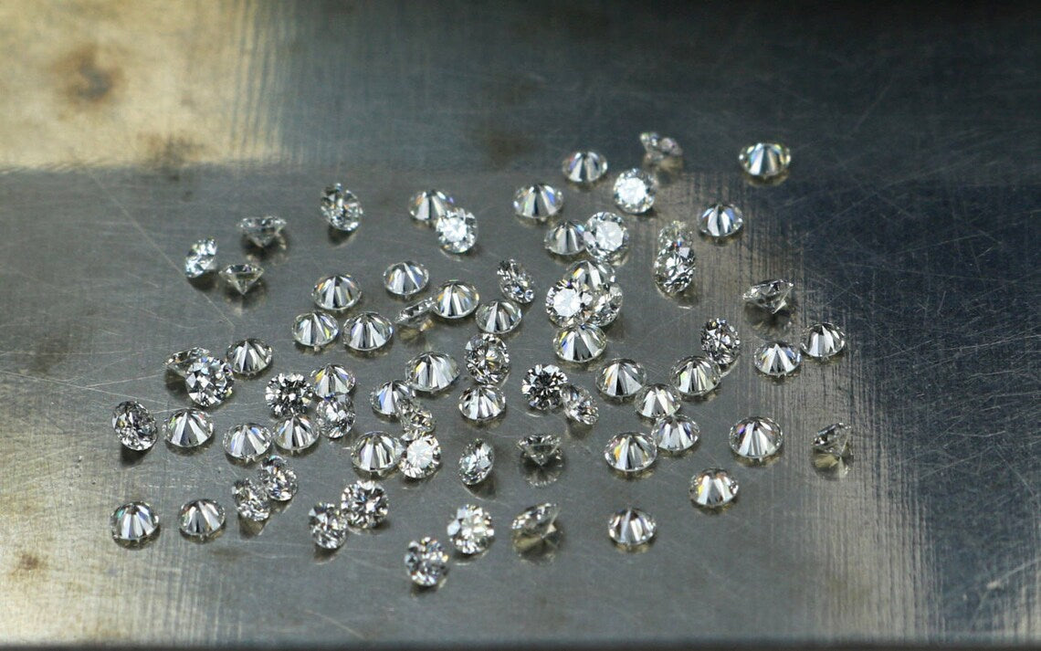 Lab Grown Loose White Diamond Round Brilliant Cut E F Color VS Clarity 0.80 To 2.00 MM Lot Lab Creted Diamond For Engagement Ring Q102