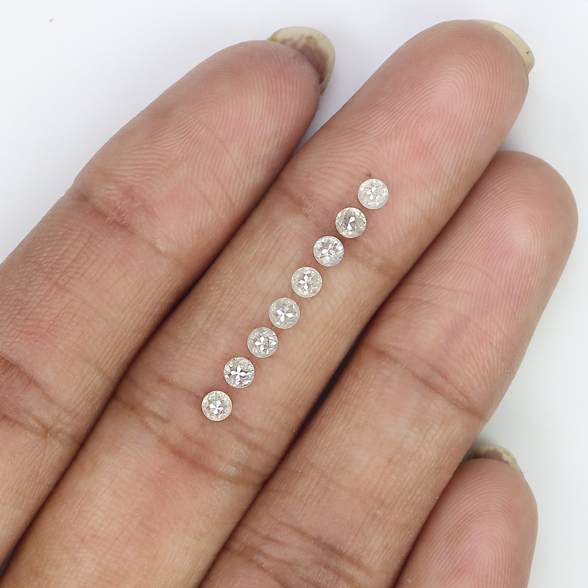 0.94 CT Natural Loose Round Rose Cut Diamond Grey Color Round Shape Diamond 2.80 MM Natural Loose Grey Color Round Rose Cut Diamond LQ3188